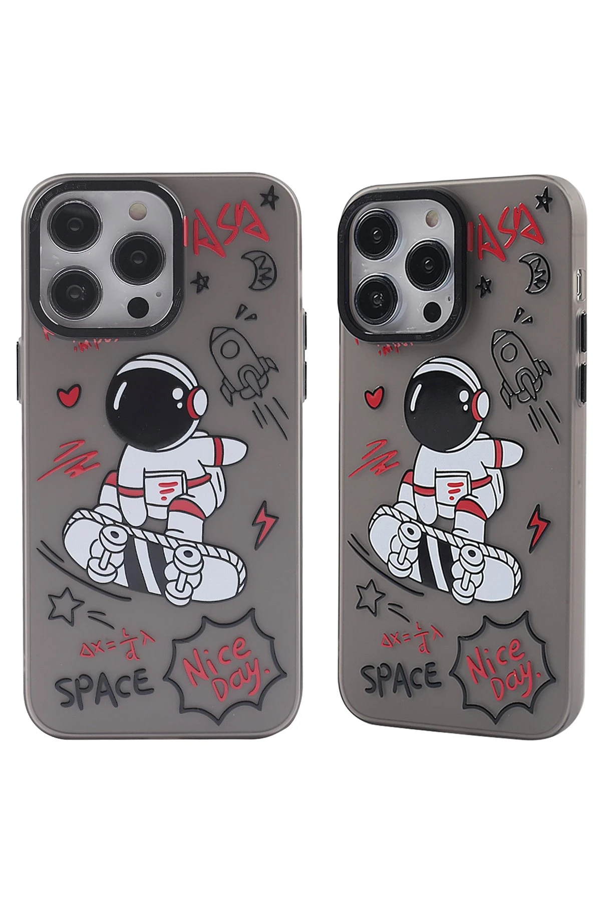 Newface iPhone 14 Pro Max Kılıf Prada Desenli Kapak - Prada Siyah - 1