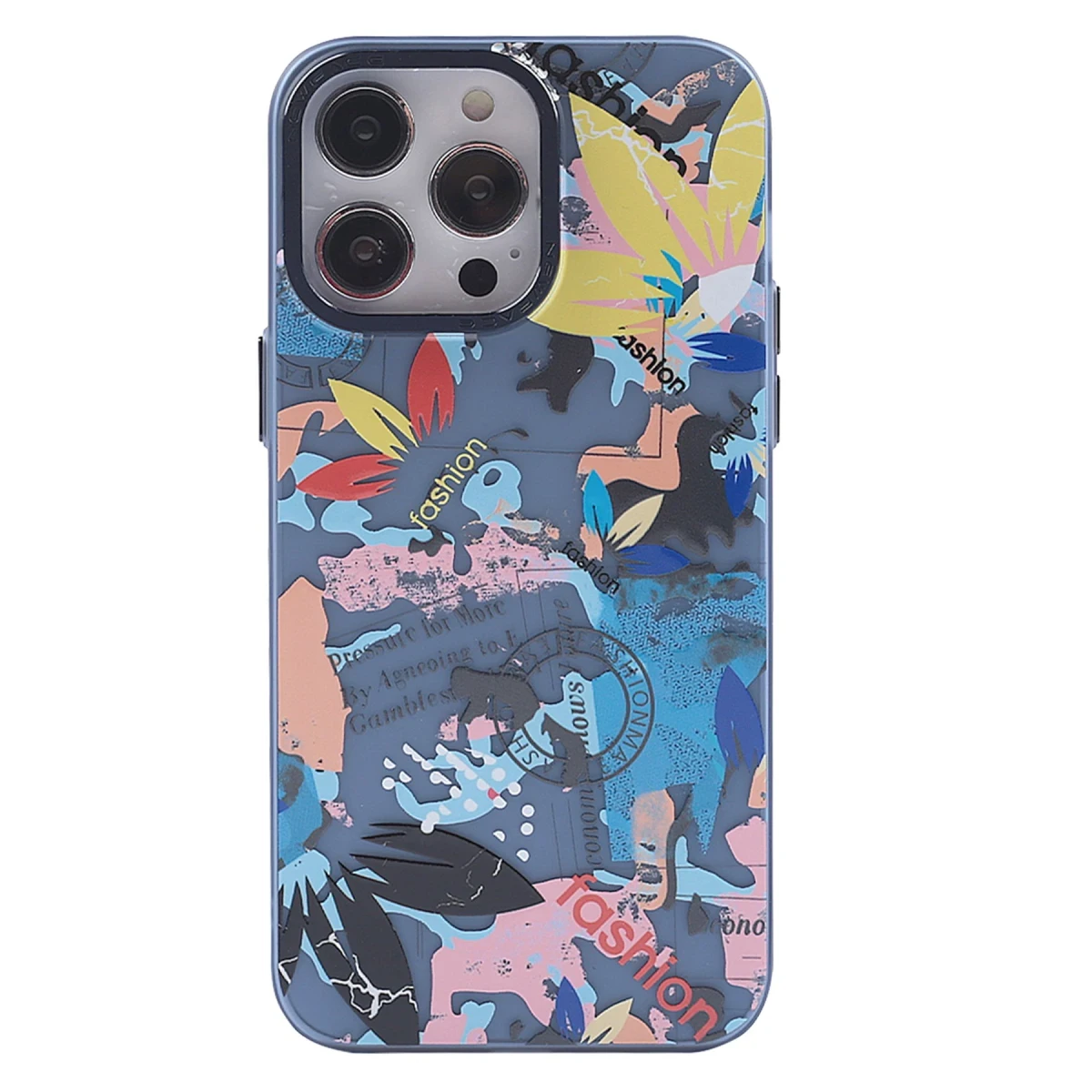 Newface Apple iPhone 14 Pro Max Kılıf Prada Desenli Kapak - Prada Pembe - 1