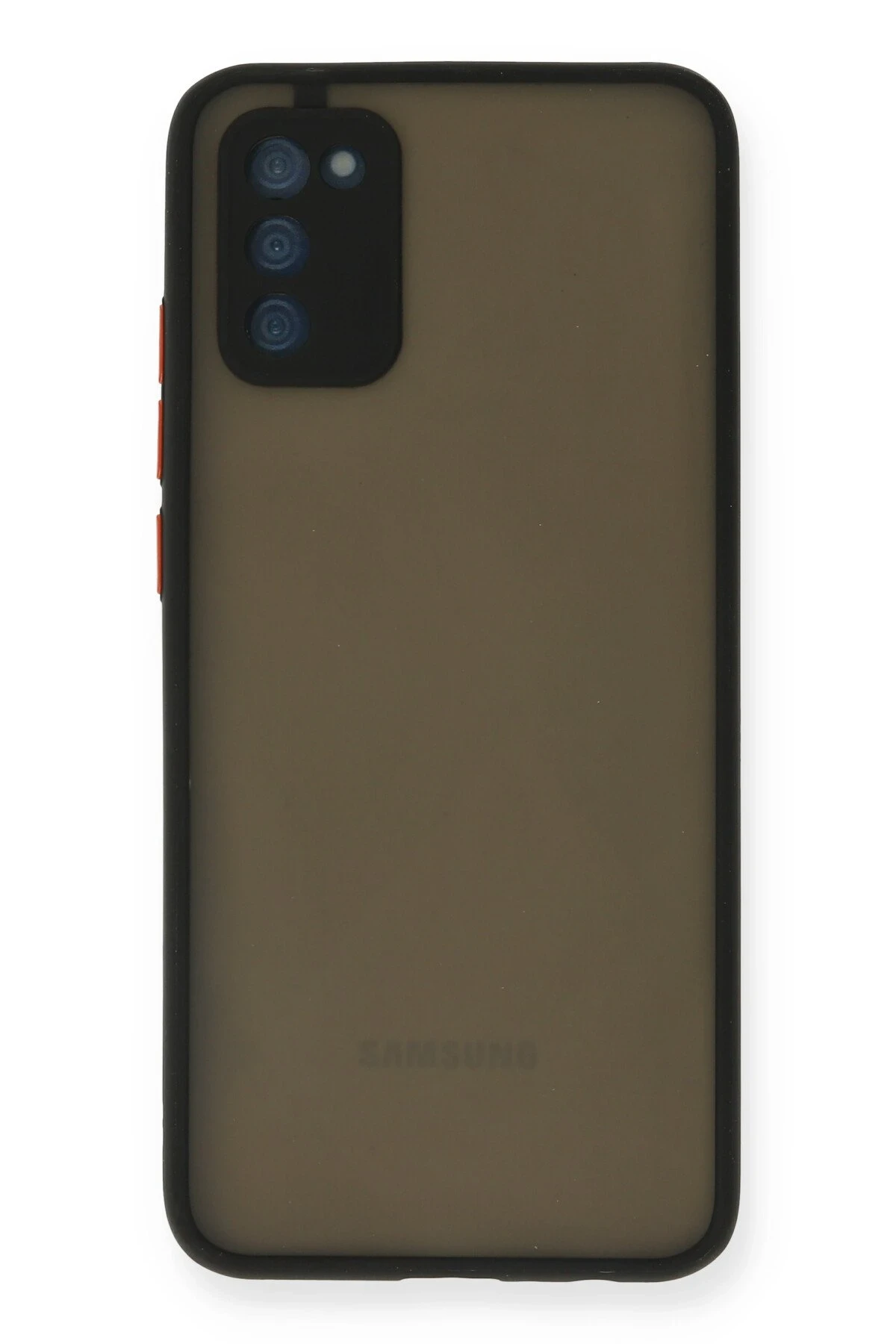 Newface Samsung Galaxy A03S Kılıf Montreal Silikon Kapak - Siyah