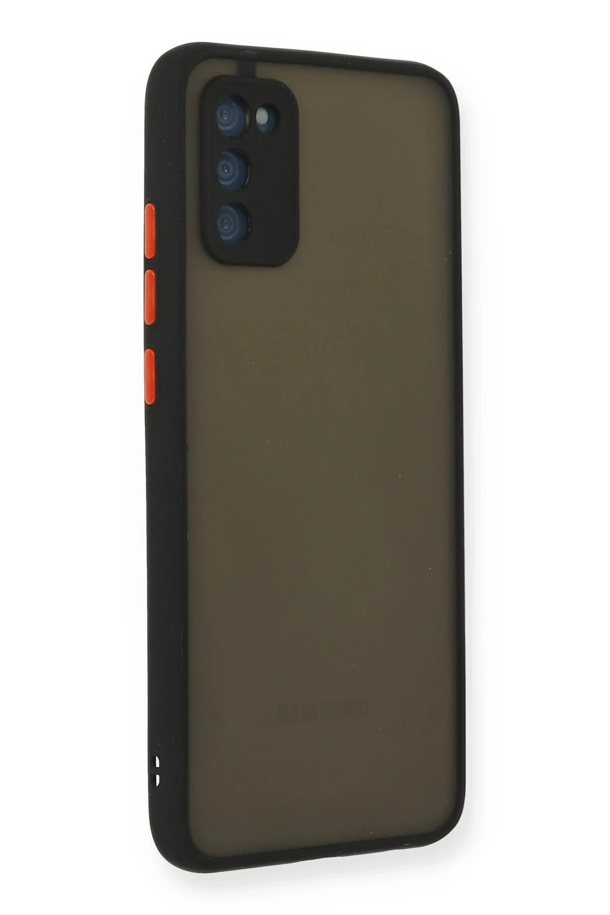 Newface Samsung Galaxy A03S Kılıf Montreal Silikon Kapak - Siyah