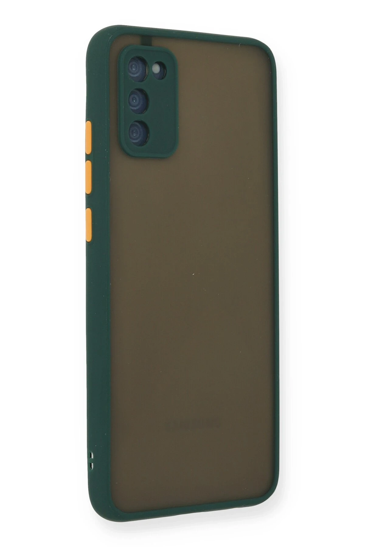 Newface Samsung Galaxy A03S Kılıf Montreal Silikon Kapak - Yeşil
