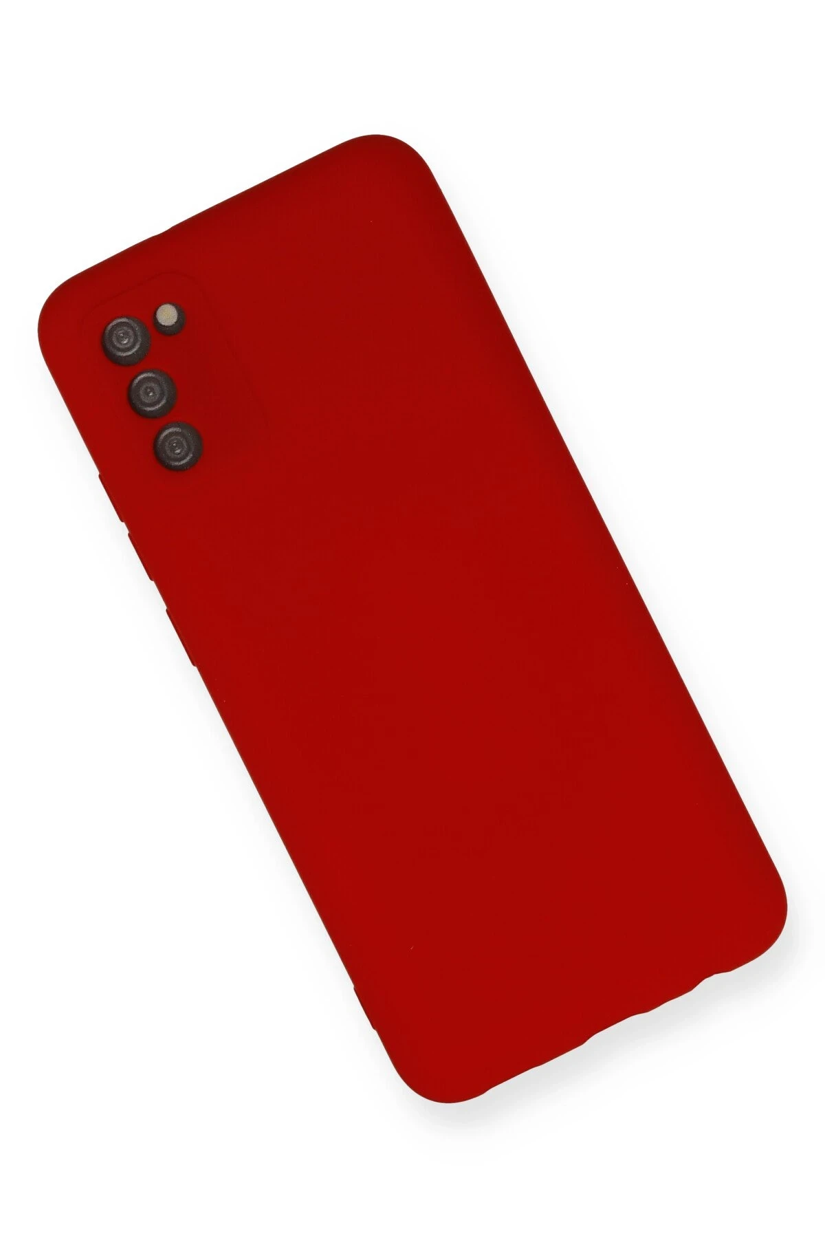Newface Samsung Galaxy A03S Kılıf Nano içi Kadife Silikon - Kırmızı