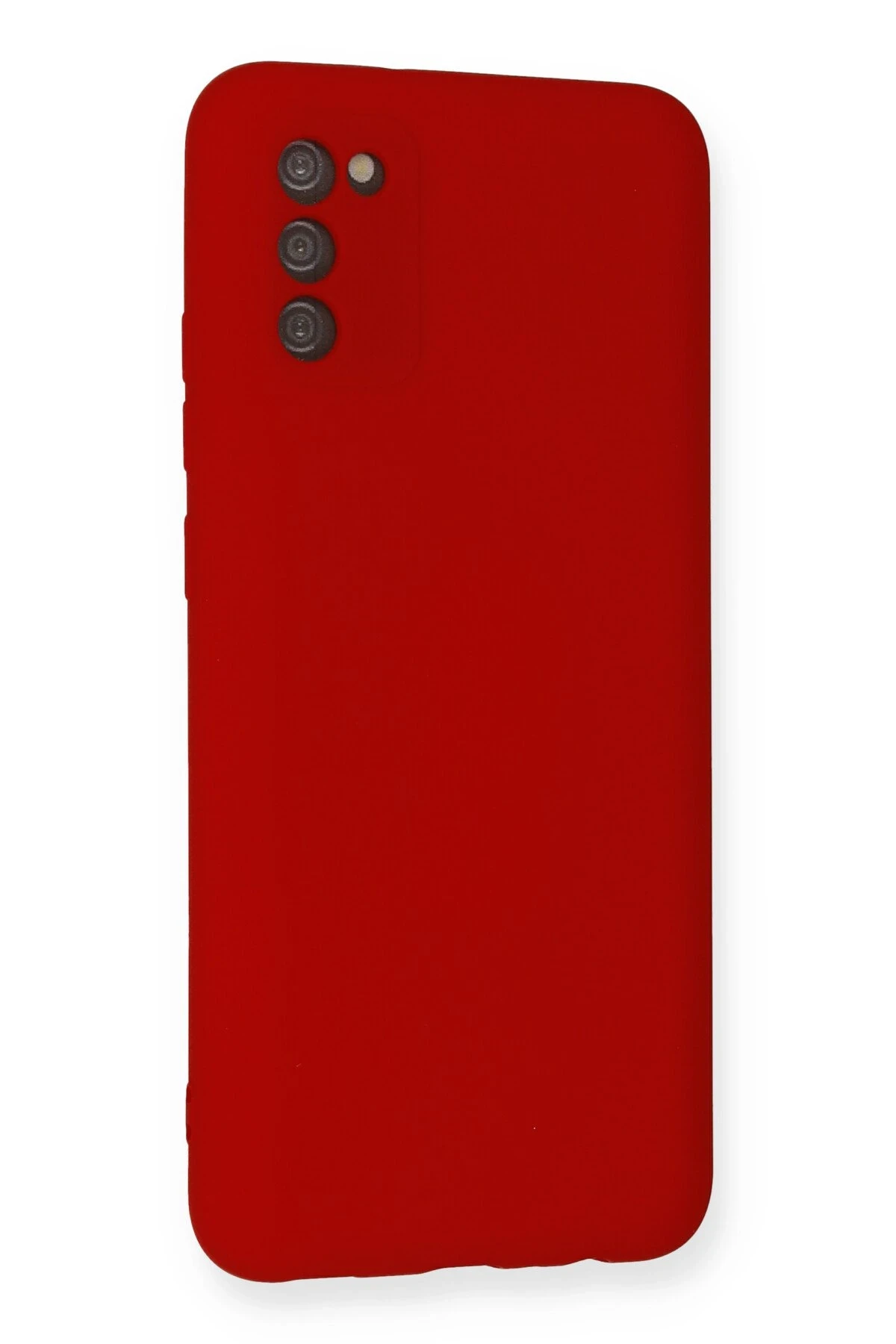 Newface Samsung Galaxy A03S Kılıf Nano içi Kadife Silikon - Kırmızı