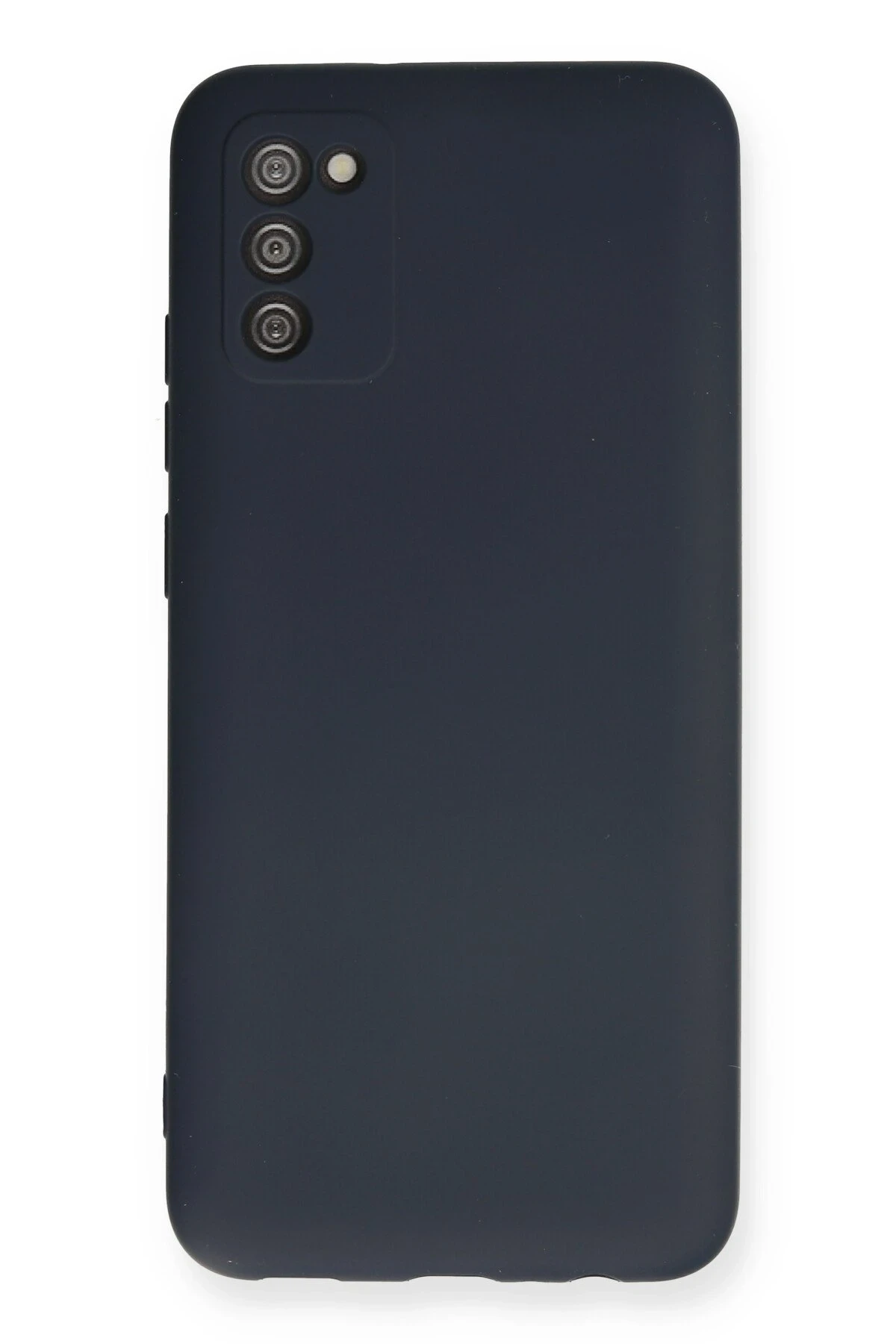 Newface Samsung Galaxy A03S Kılıf Nano içi Kadife Silikon - Lacivert
