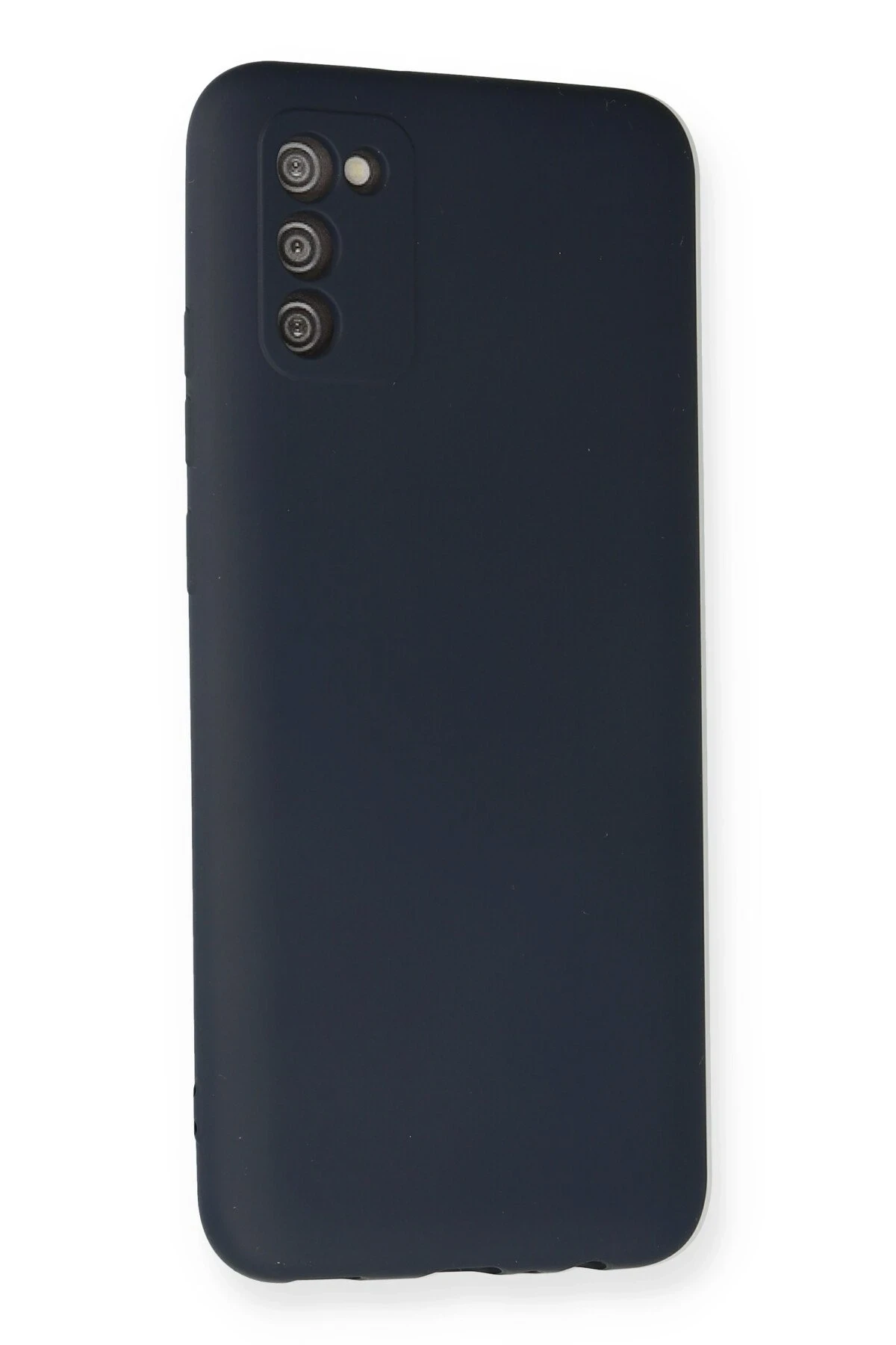 Newface Samsung Galaxy A03S Kılıf Nano içi Kadife Silikon - Lacivert