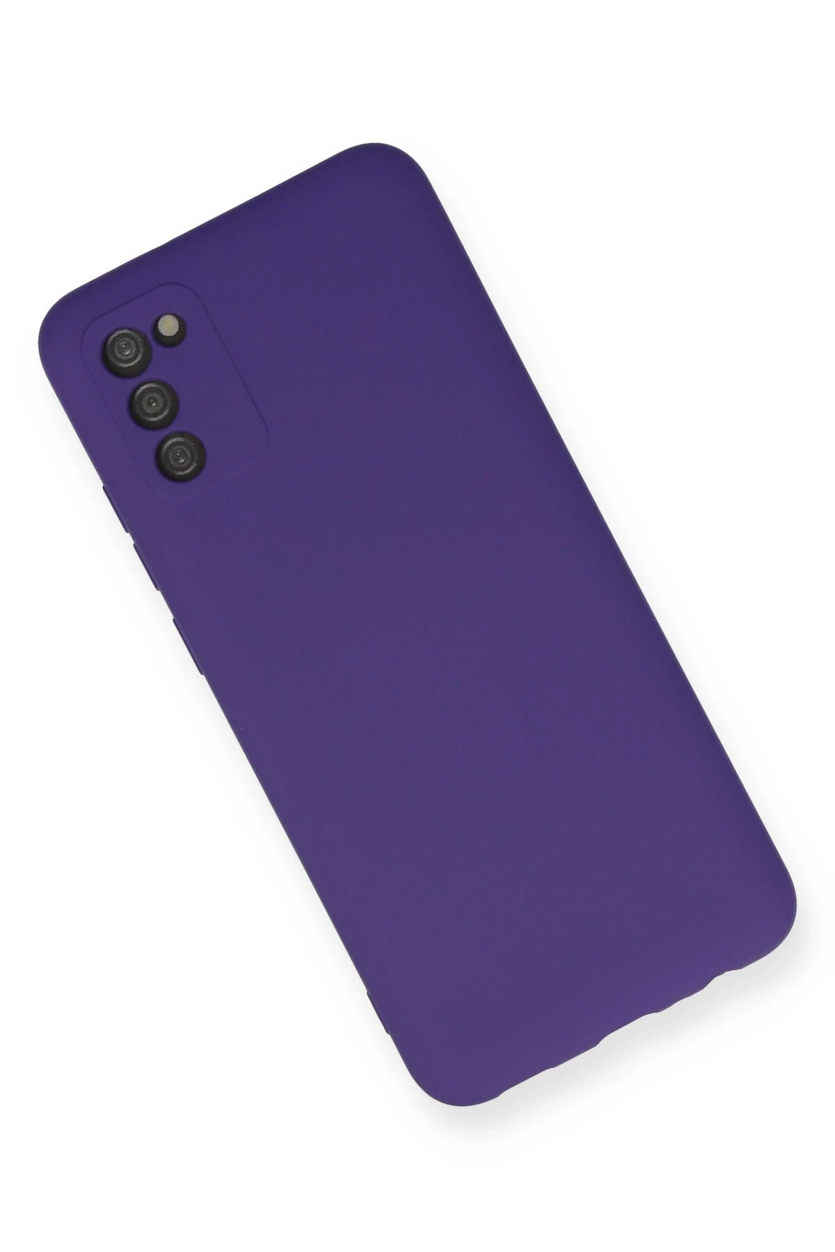 Newface Samsung Galaxy A03S Kılıf Nano içi Kadife Silikon - Mor