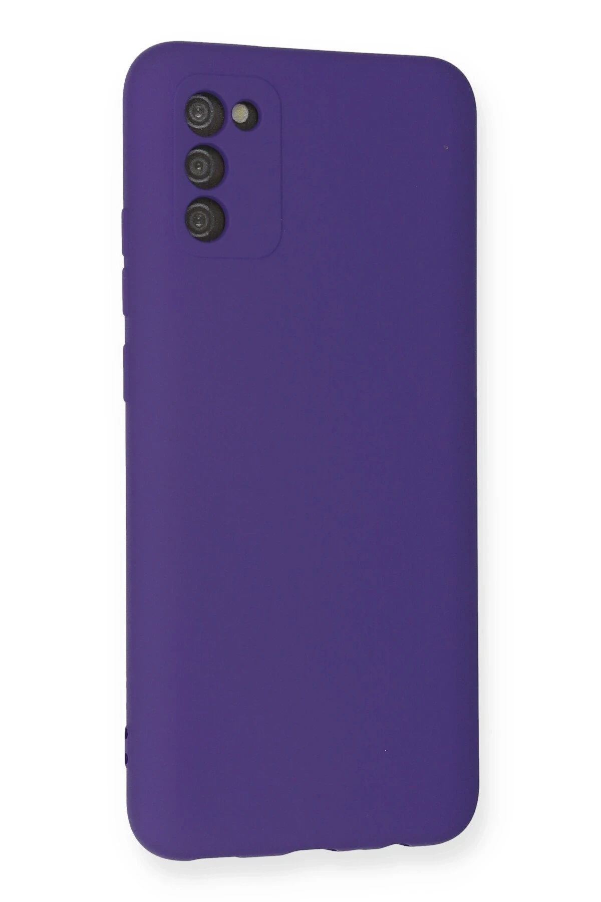 Newface Samsung Galaxy A03S Kılıf Nano içi Kadife Silikon - Mor