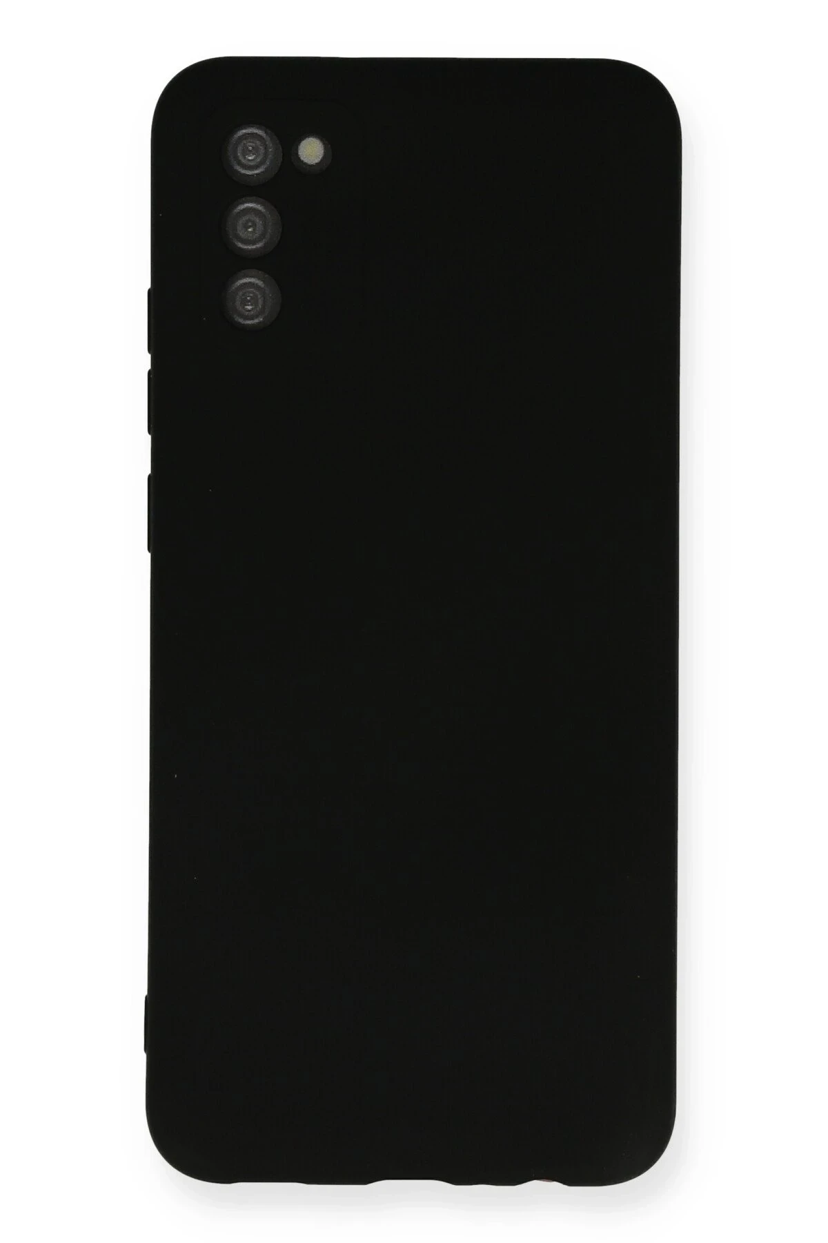 Newface Samsung Galaxy A03S Kılıf Nano içi Kadife Silikon - Siyah