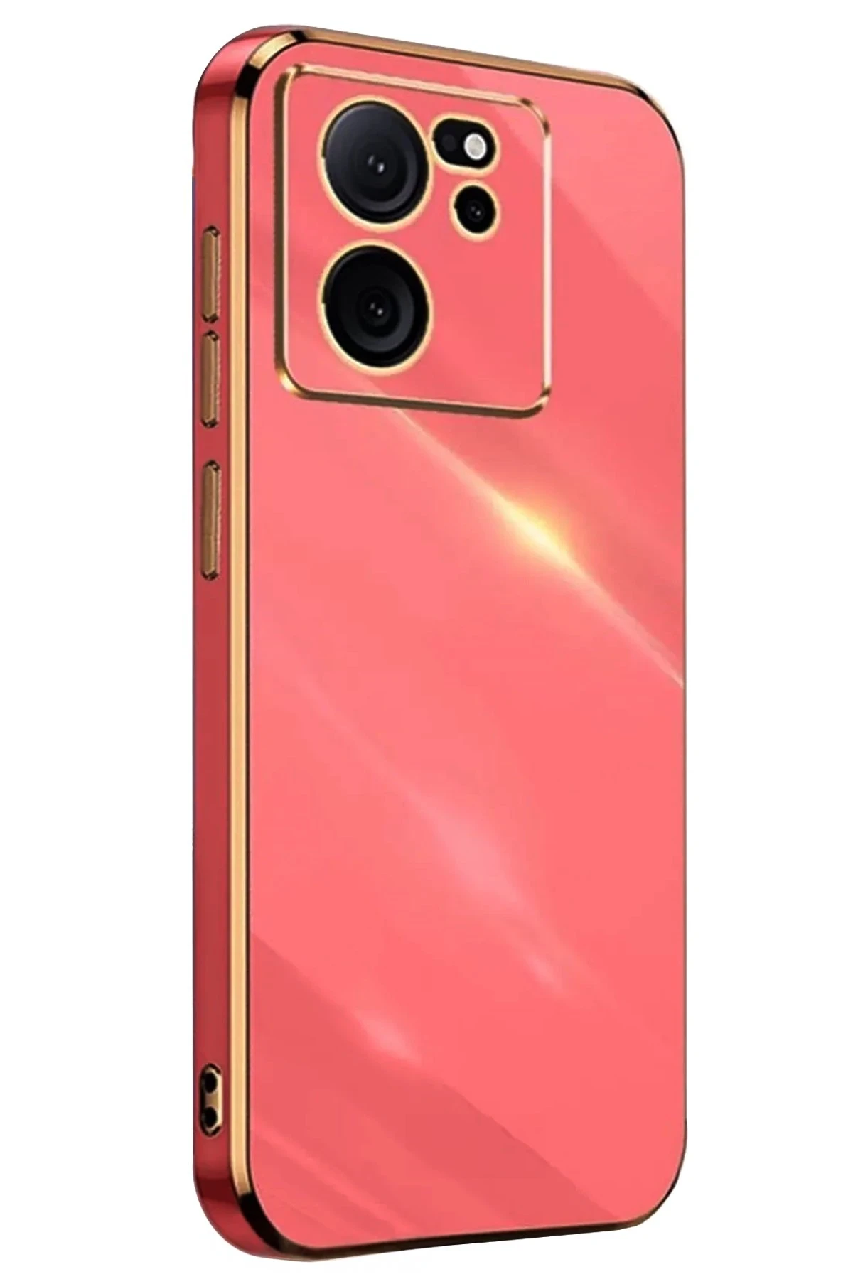 Newface Xiaomi Mi 13T Pro Kılıf Volet Silikon - Kırmızı