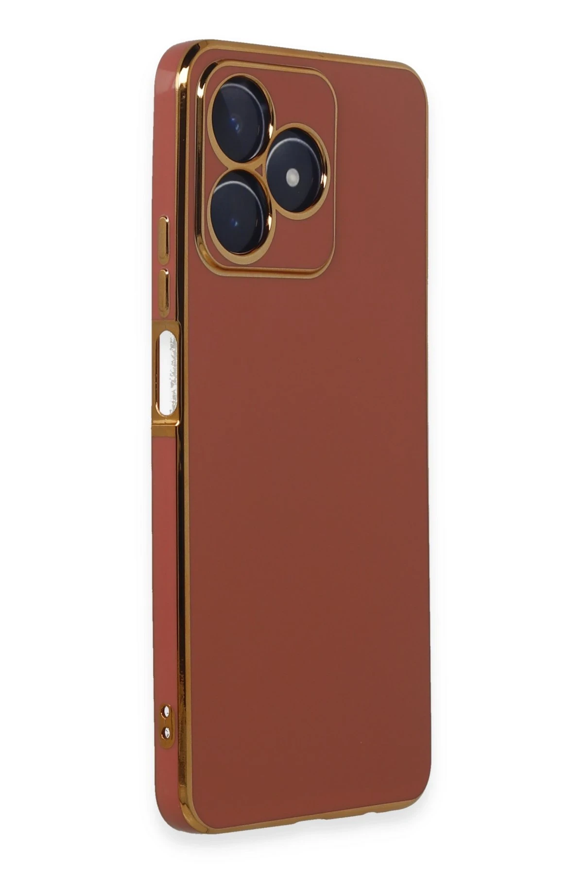 Newface Realme C53 Kılıf Volet Silikon - Kırmızı