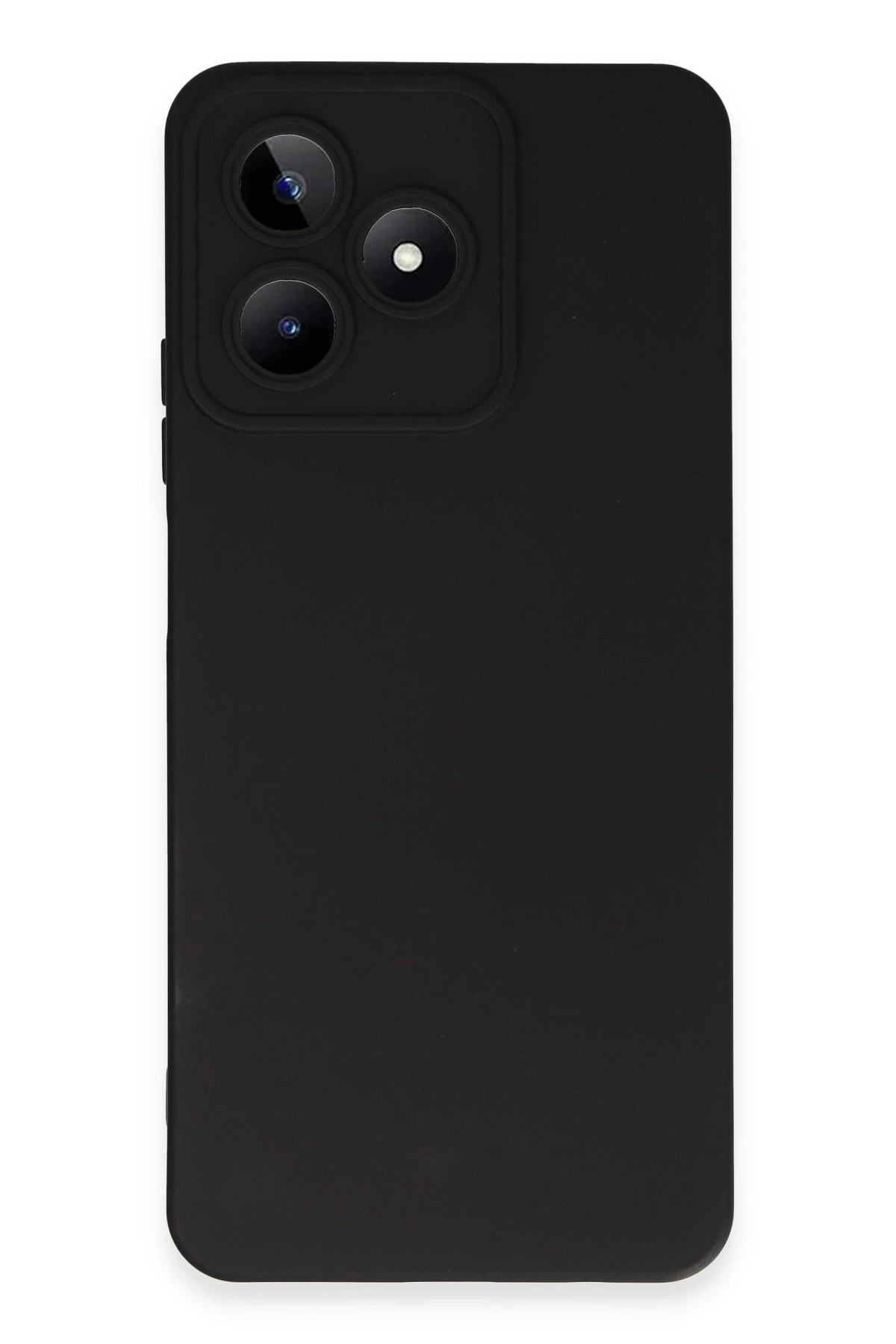 Newface Realme C53 Kılıf Nano içi Kadife Silikon - Siyah