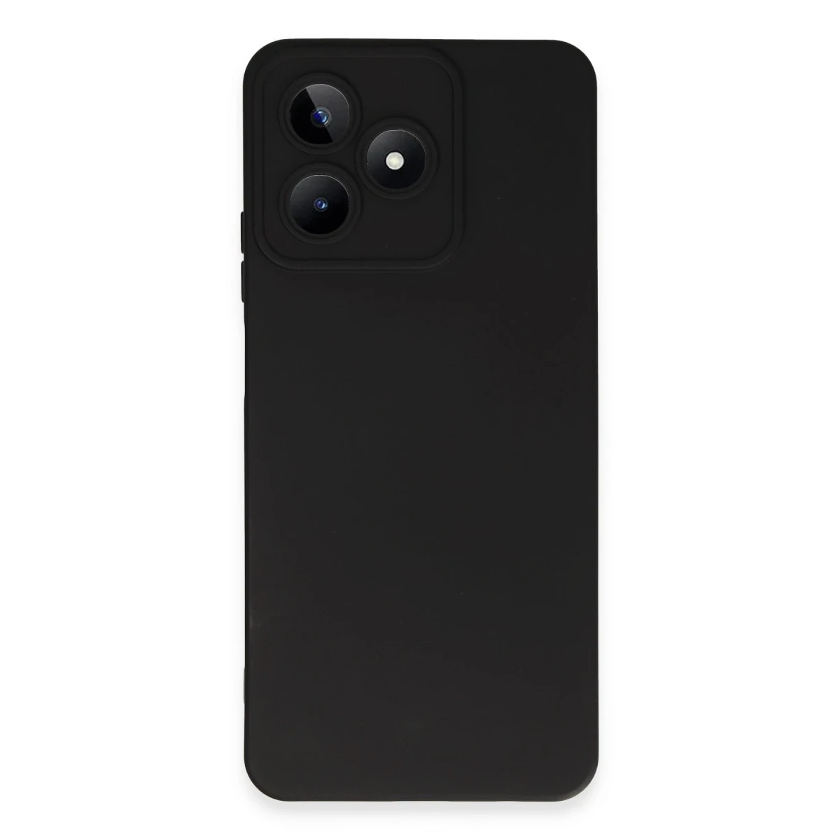 Newface Realme C53 Kılıf Nano içi Kadife Silikon - Siyah — görsel 4