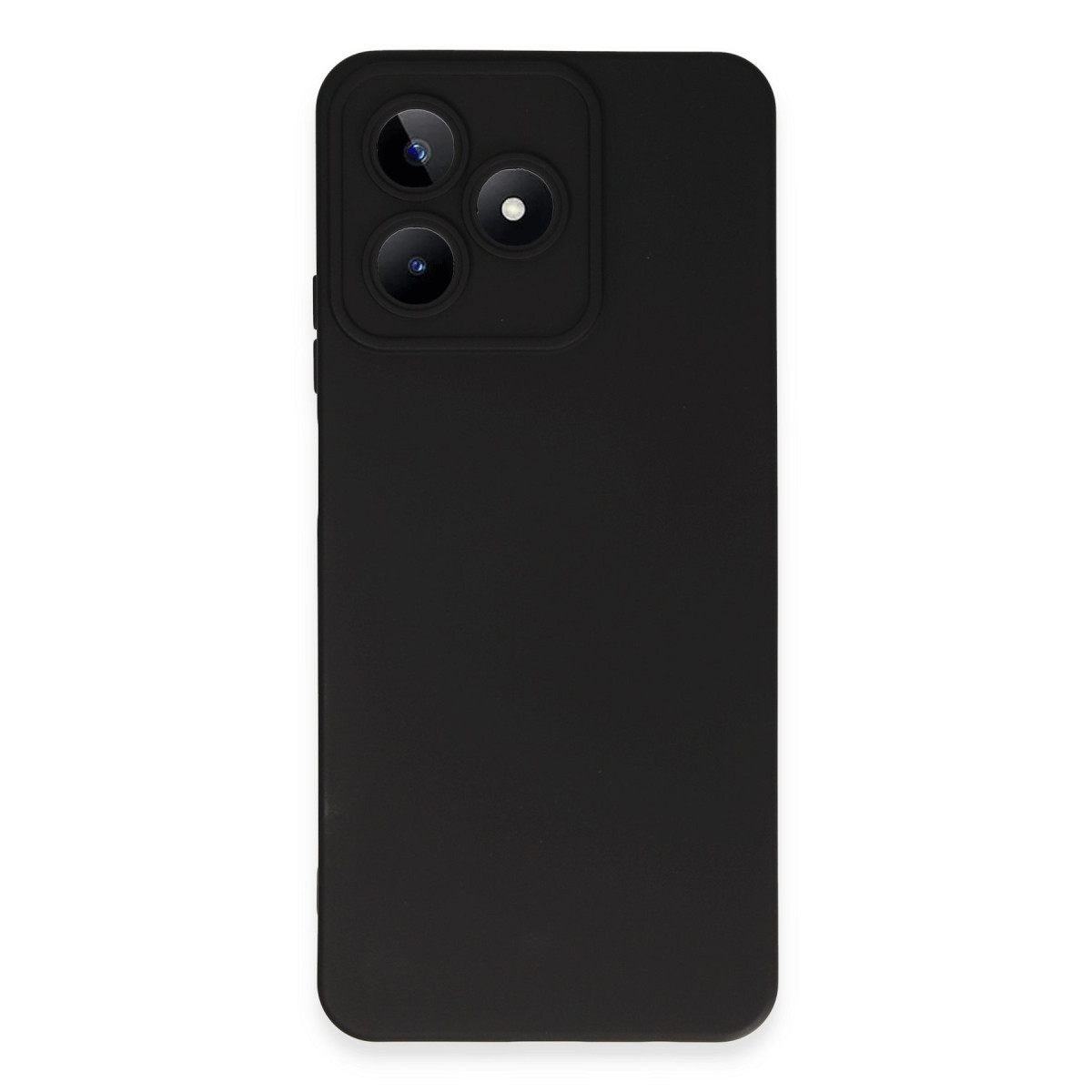 Newface Realme C53 Kılıf Nano içi Kadife Silikon - Siyah — görsel 7