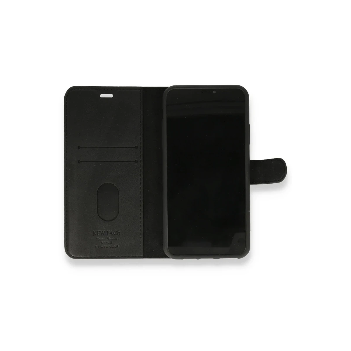 Newface Apple iPhone 12 Mini Kılıf Trend S Plus Kapaklı Kılıf - Siyah — görsel 5