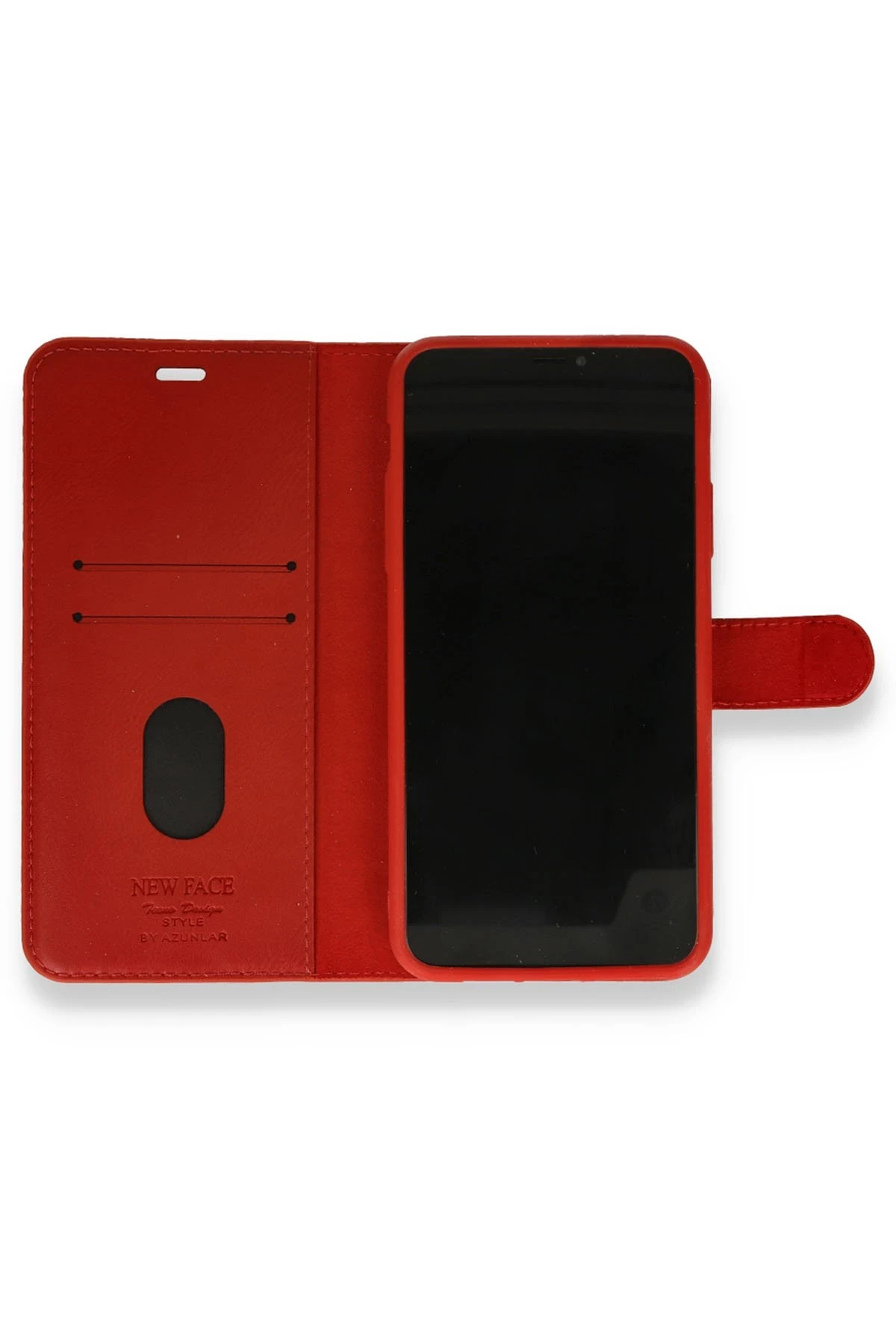 Newface iPhone 12 Mini Kılıf Trend S Plus Kapaklı Kılıf - Kırmızı