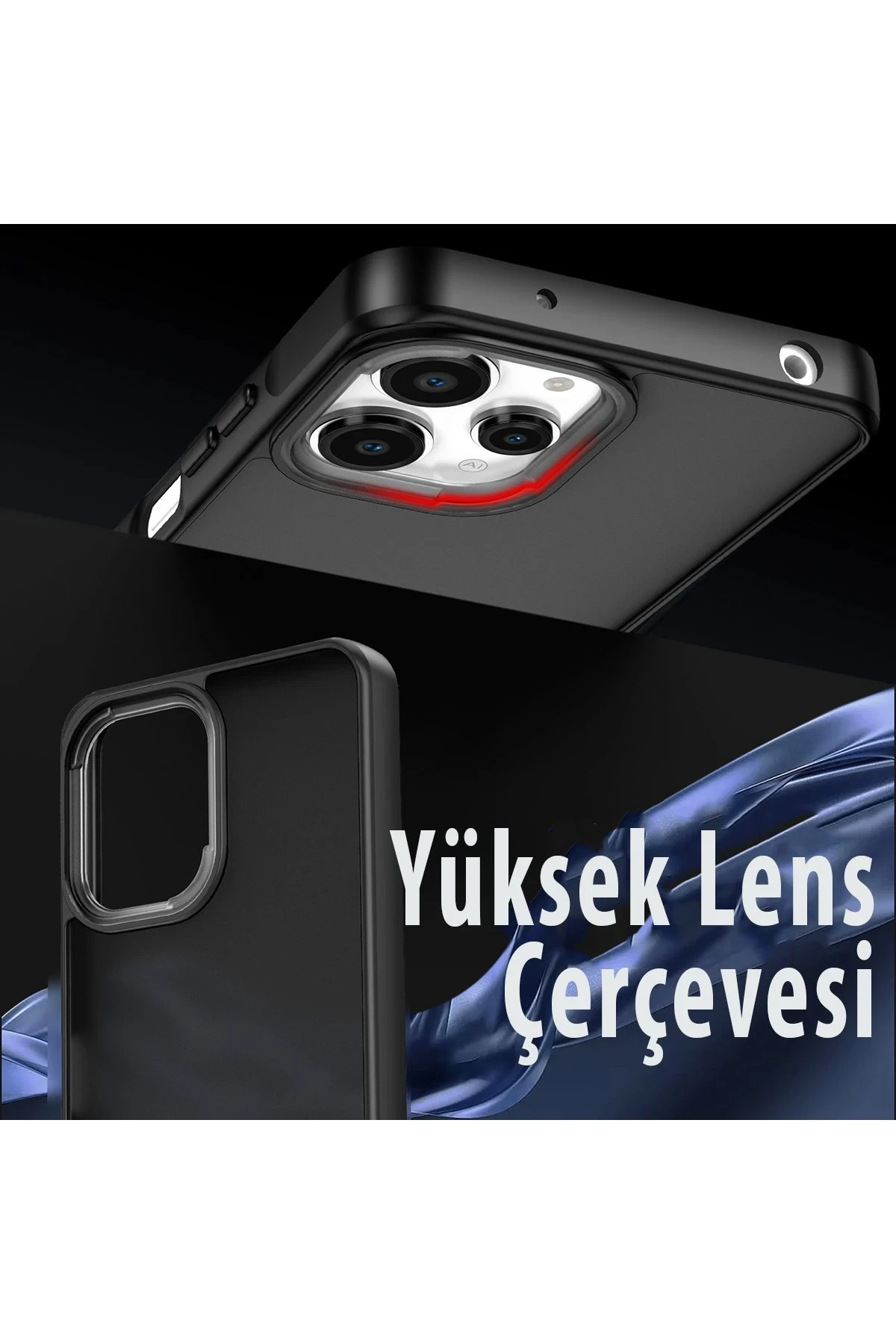 Newface Xiaomi Redmi 12 Kılıf Elegant Kapak - Siyah — görsel 4