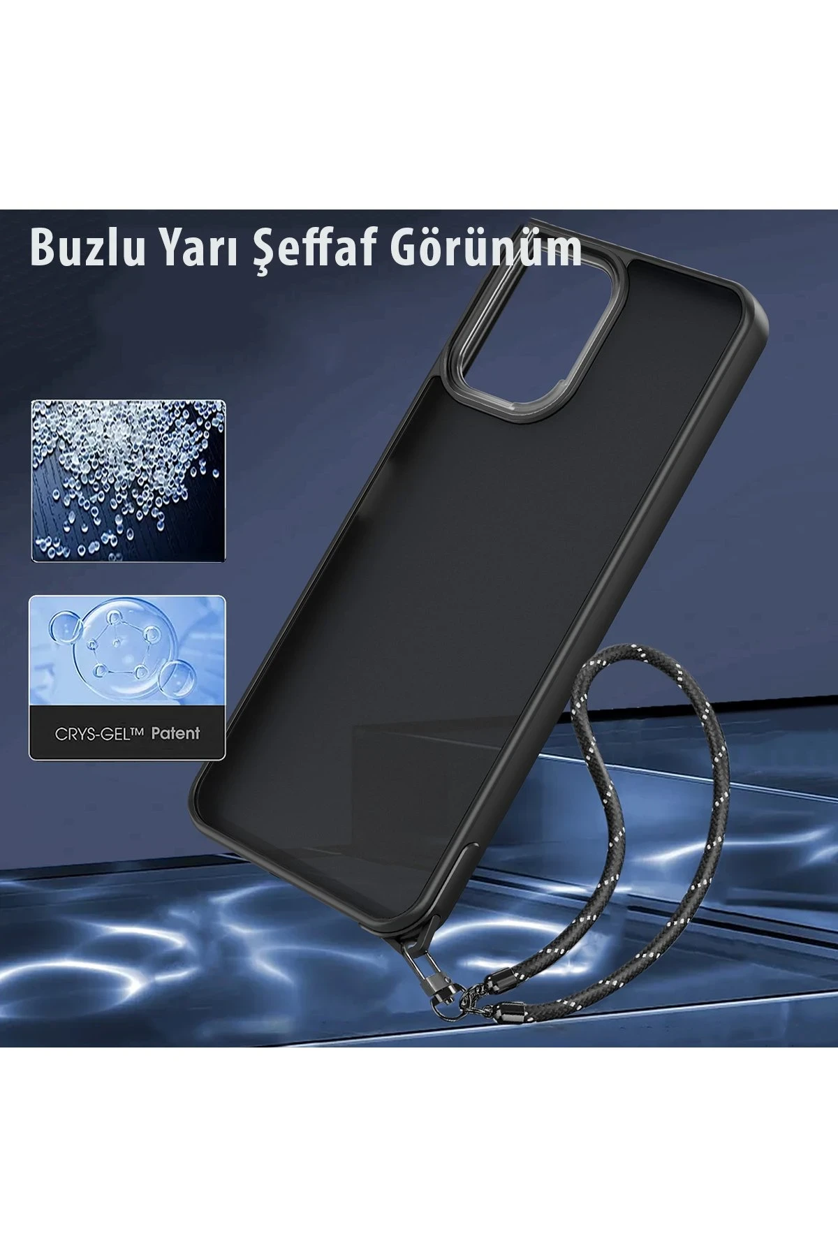 Newface Xiaomi Redmi 12 Kılıf Elegant Kapak - Siyah — görsel 5