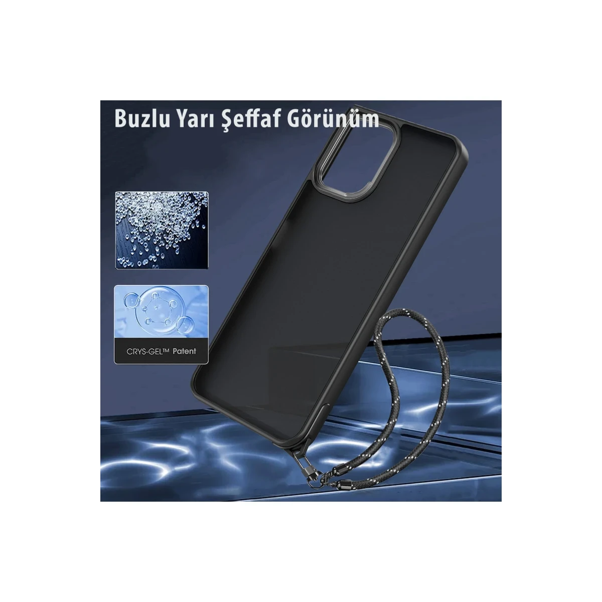 Newface Xiaomi Redmi 12 Kılıf Elegant Kapak - Siyah — görsel 11