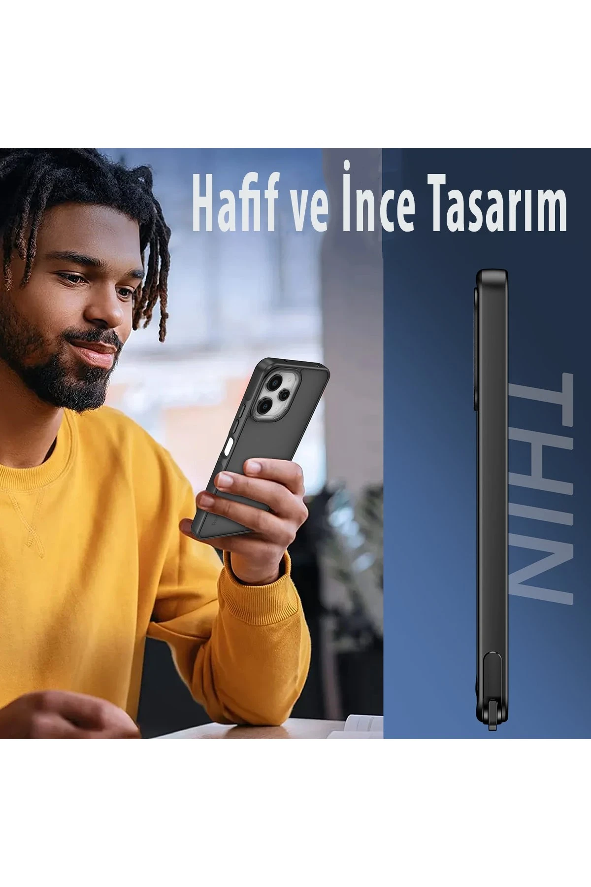 Newface Xiaomi Redmi 12 Kılıf Elegant Kapak - Siyah — görsel 6