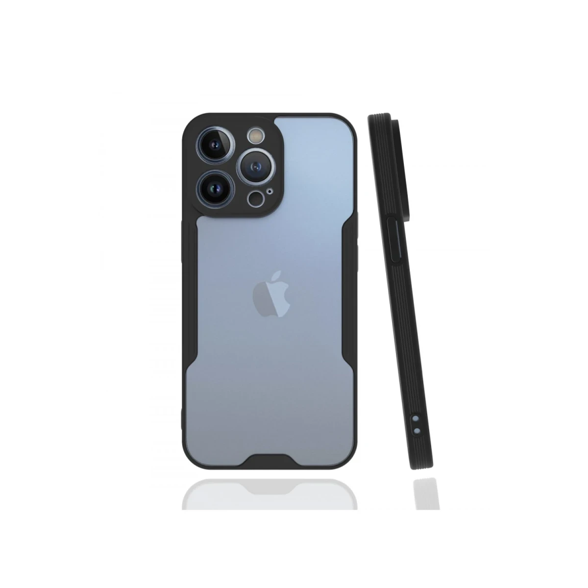 Newface Apple iPhone 13 Pro Kılıf Platin Silikon - Siyah — görsel 2