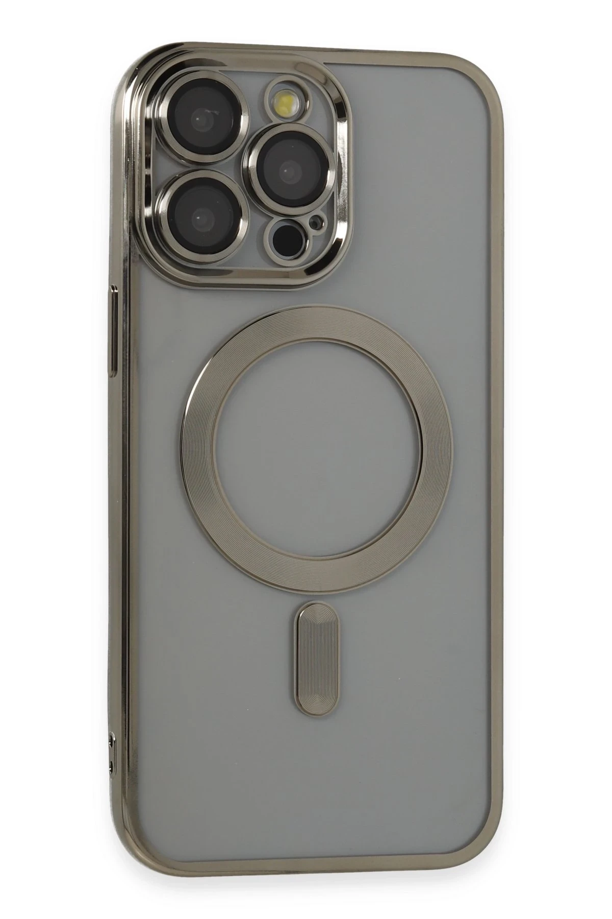 Newface Apple iPhone 14 Pro Kılıf Kross Magneticsafe Kapak - Titan Gri