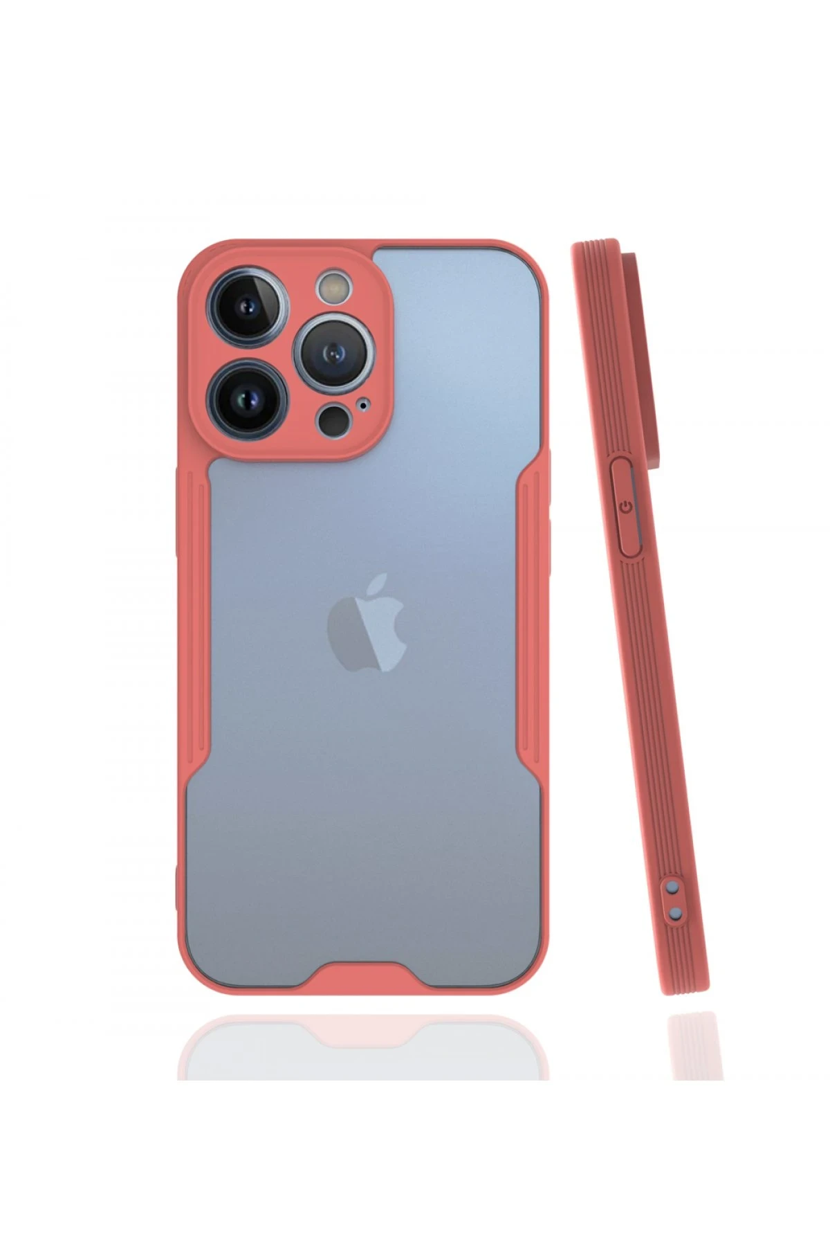Newface iPhone 13 Pro Kılıf Platin Silikon - Pembe