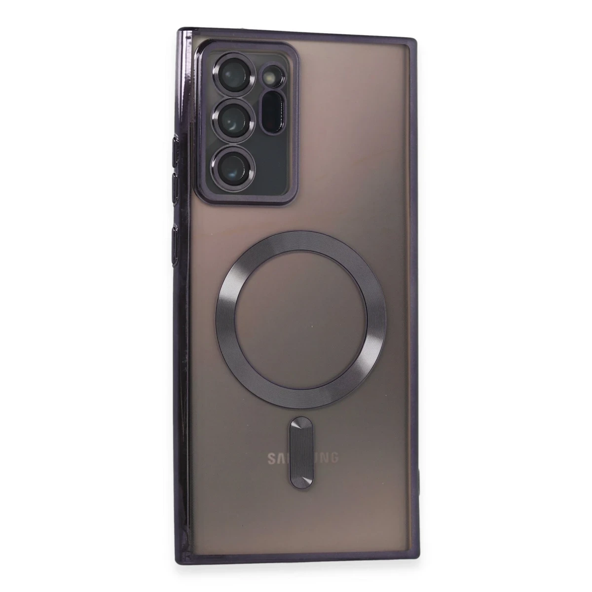 Newface Samsung Galaxy Note 20 Ultra Kılıf Kross Magneticsafe Kapak - Mor