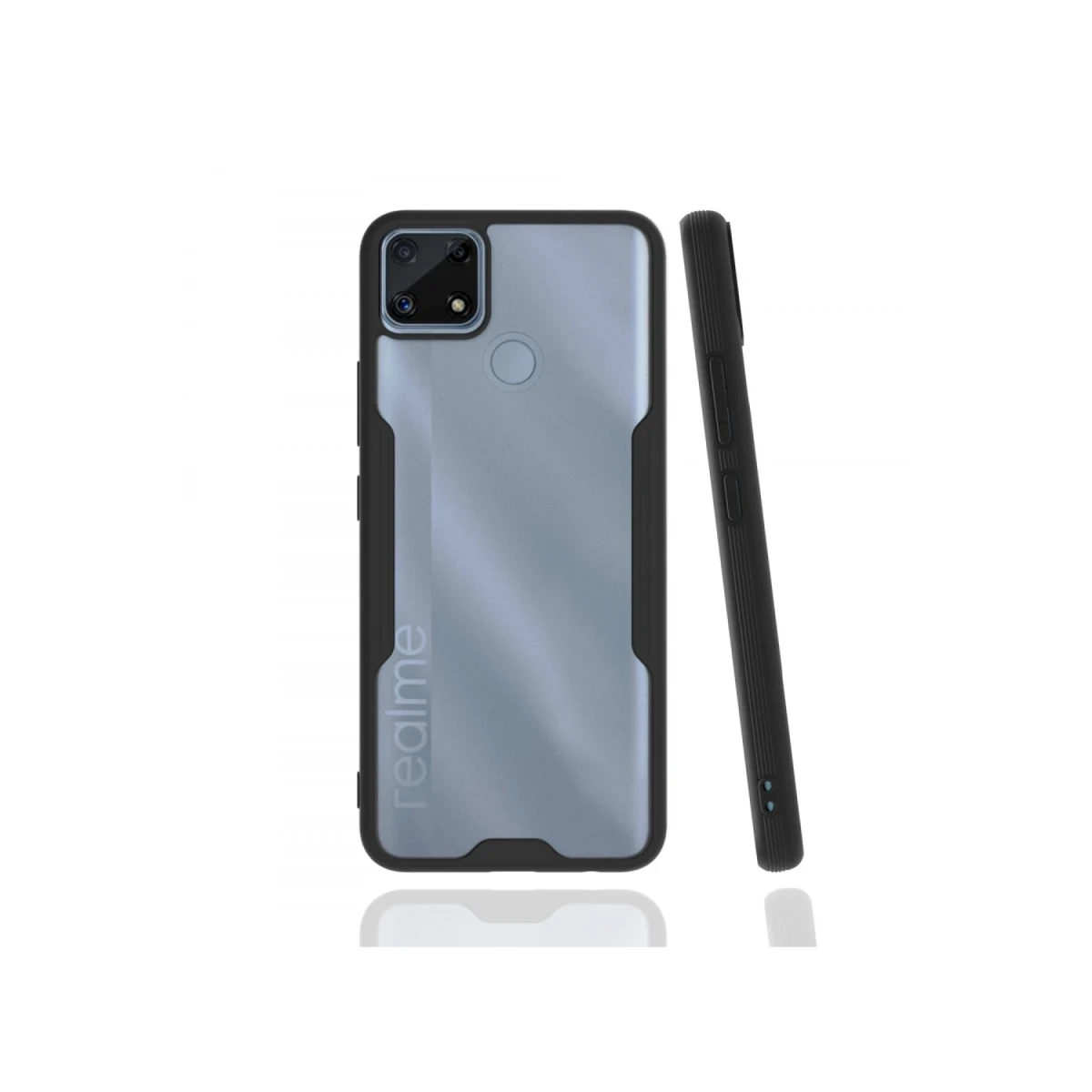 Newface Realme C25 Kılıf Platin Silikon - Siyah — görsel 2