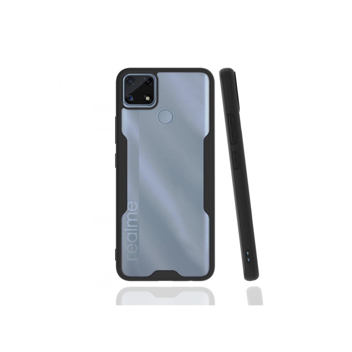 Newface Realme C25 Kılıf Platin Silikon - Siyah — görsel 3