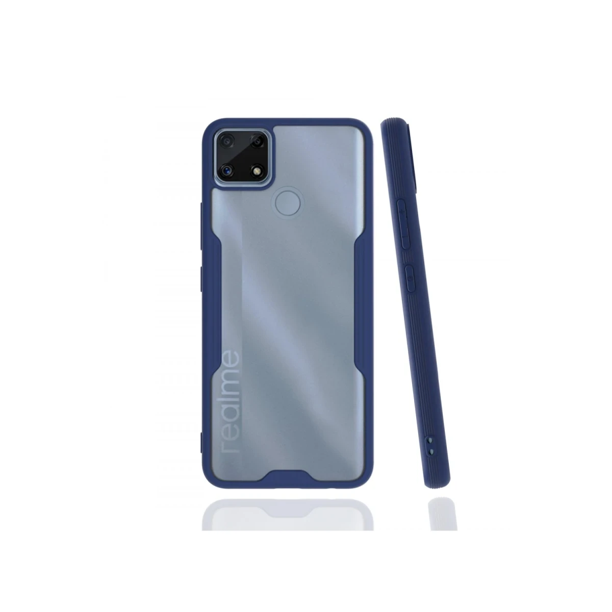 Newface Realme C25 Kılıf Platin Silikon - Lacivert