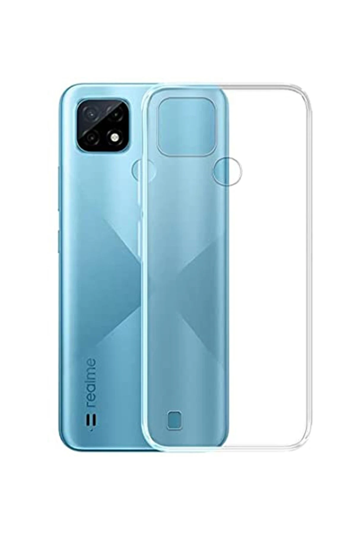 Newface Realme C25 Kılıf Lüx Şeffaf Silikon