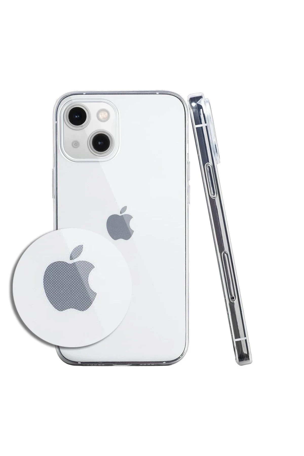 Newface Apple iPhone 13 Mini Kılıf Lüx Şeffaf Silikon