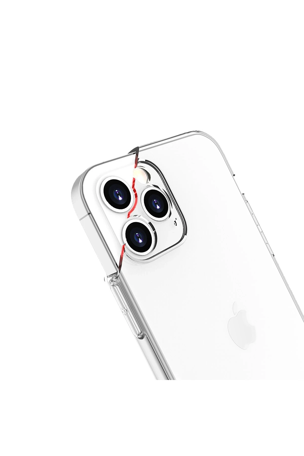 Newface iPhone 13 Pro Kılıf Lüx Şeffaf Silikon