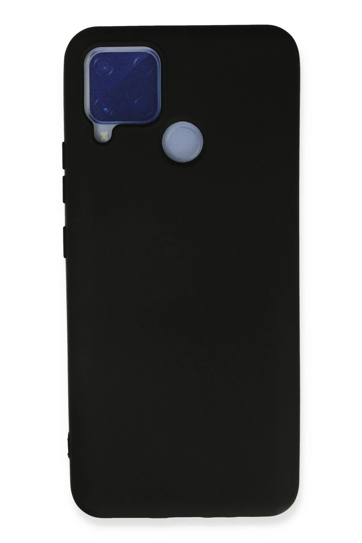 Newface Realme C15 Kılıf Nano içi Kadife Silikon - Siyah