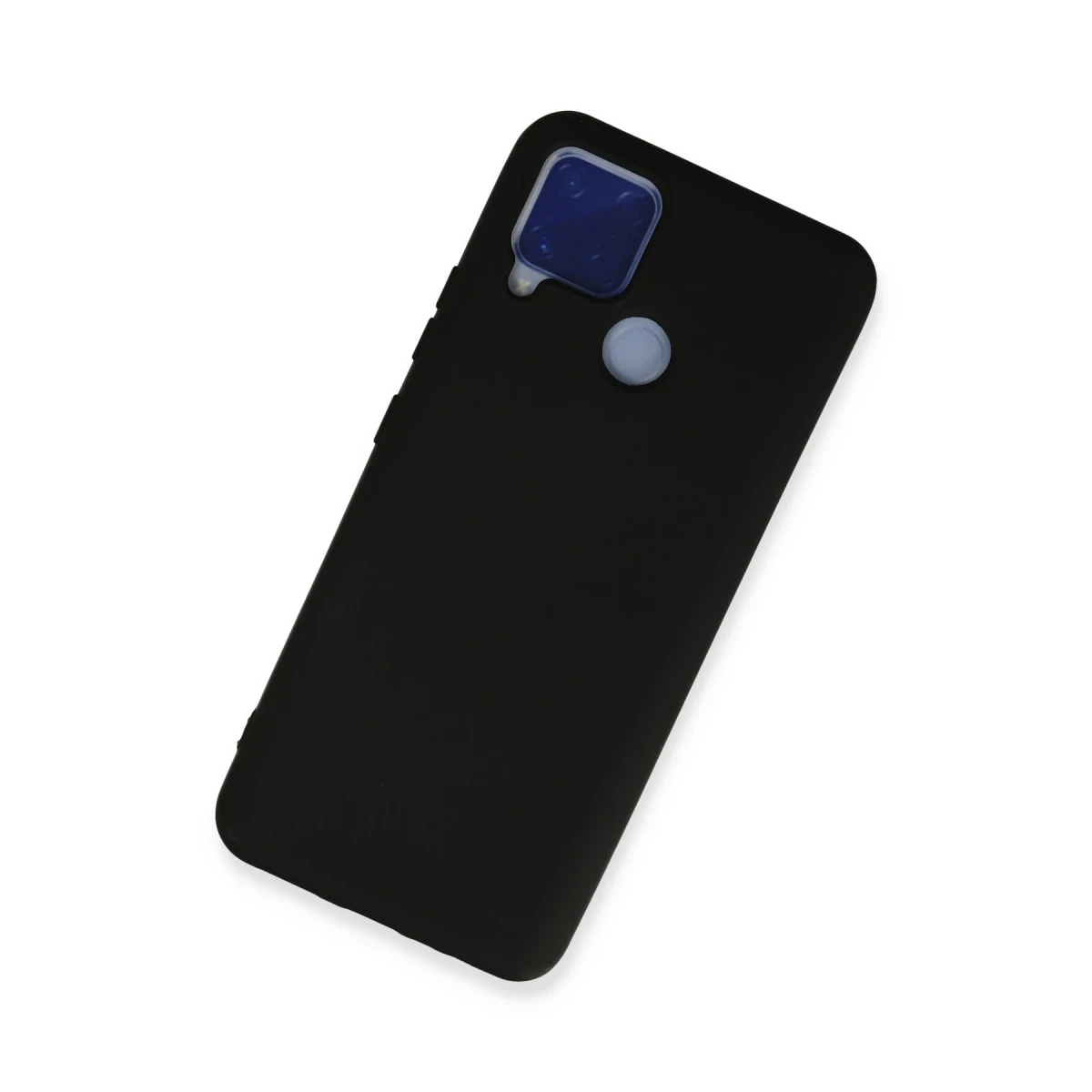 Newface Realme C15 Kılıf Nano içi Kadife Silikon - Siyah — görsel 5