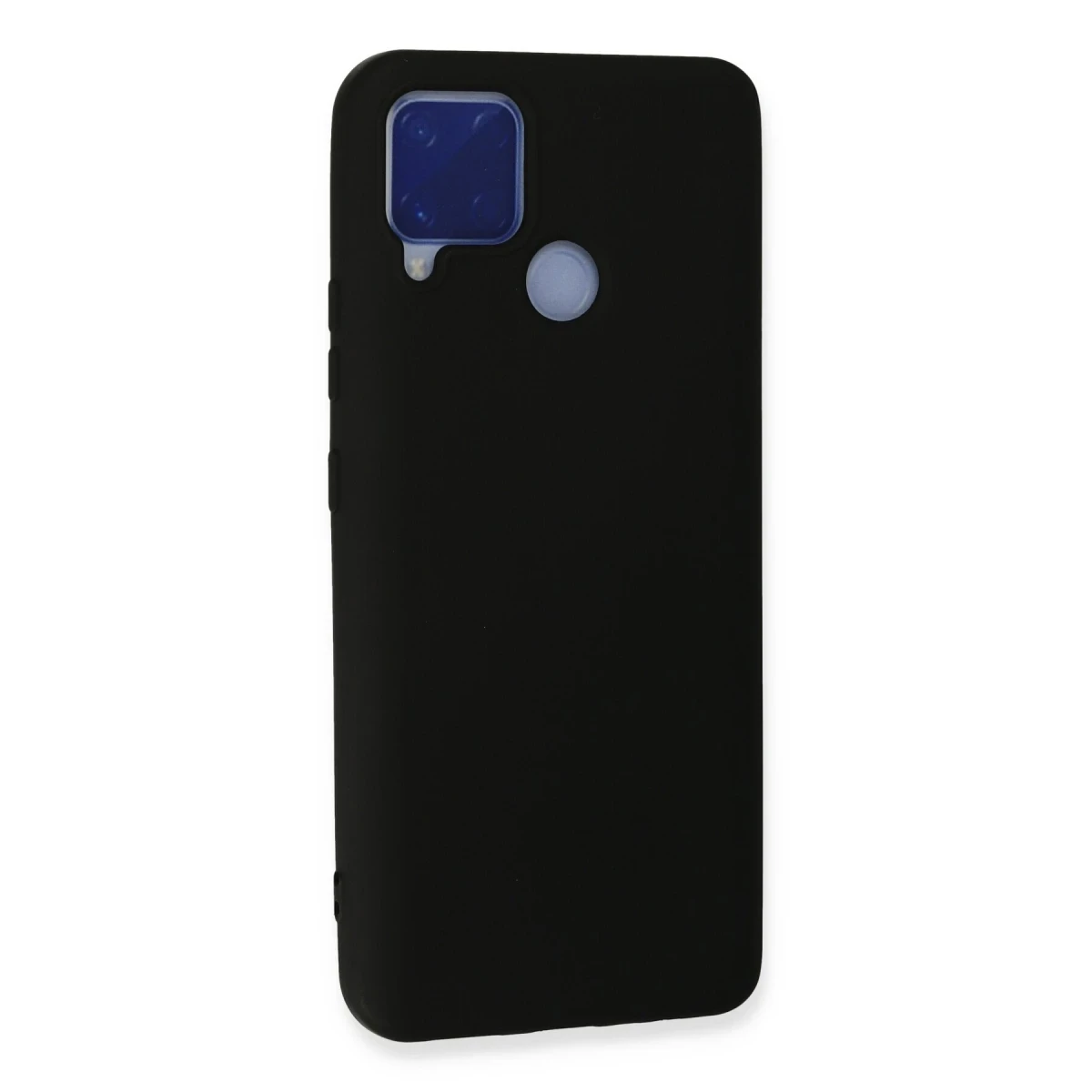 Newface Realme C15 Kılıf Nano içi Kadife Silikon - Siyah — görsel 6