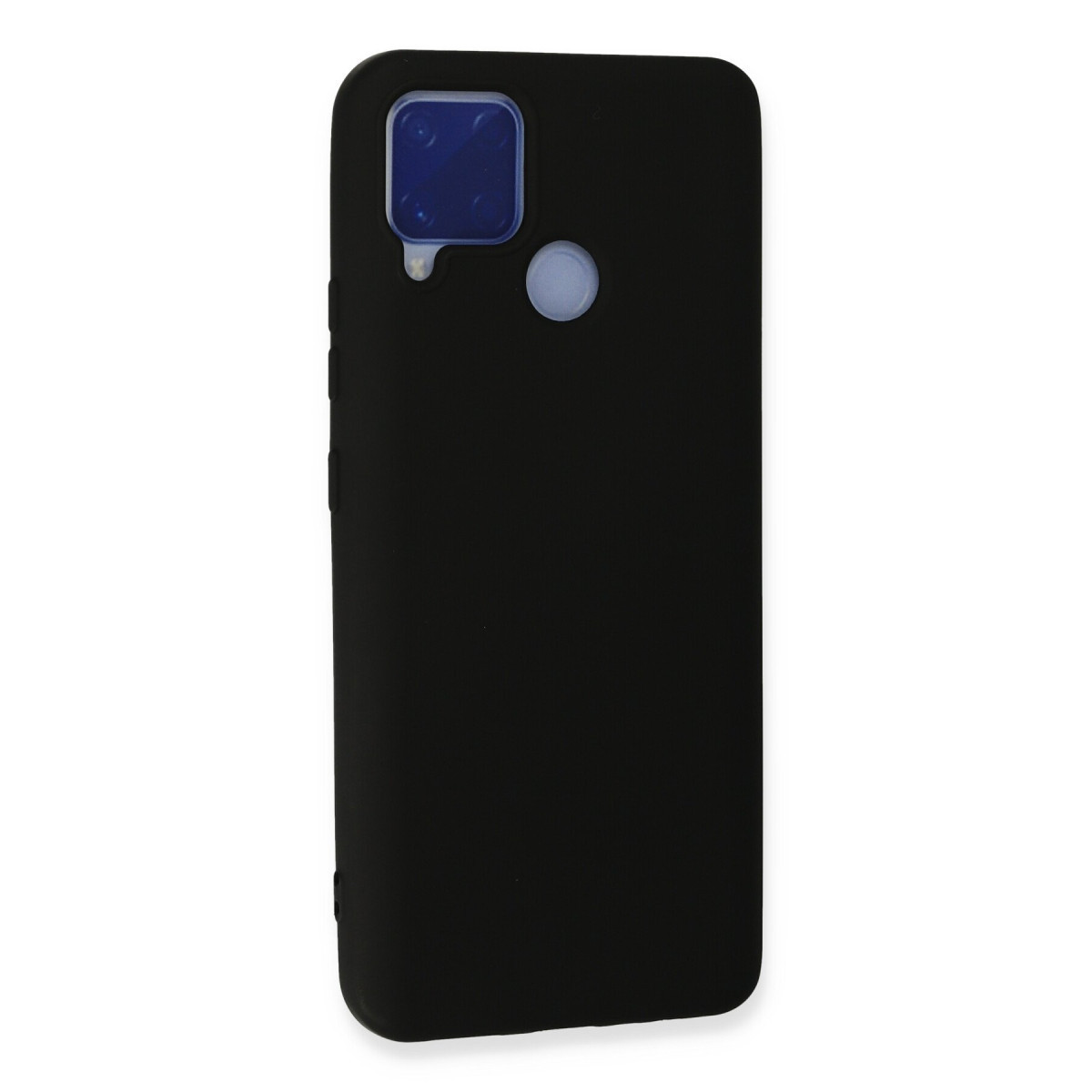 Newface Realme C15 Kılıf Nano içi Kadife Silikon - Siyah — görsel 9