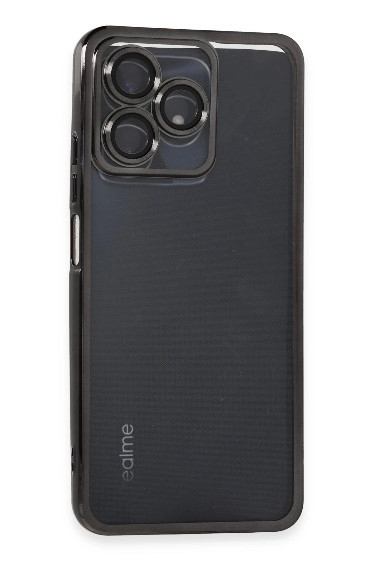Newface Realme C53 Kılıf Razer Lensli Silikon - Siyah