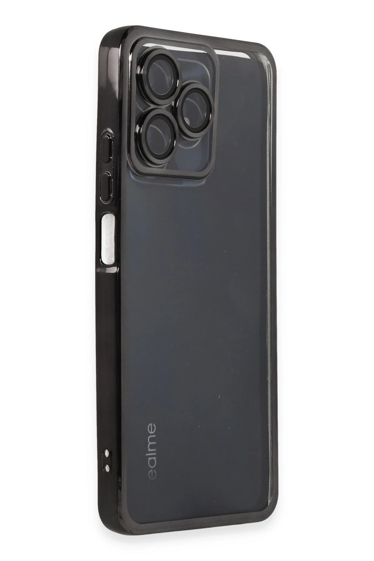 Newface Realme C53 Kılıf Razer Lensli Silikon - Siyah