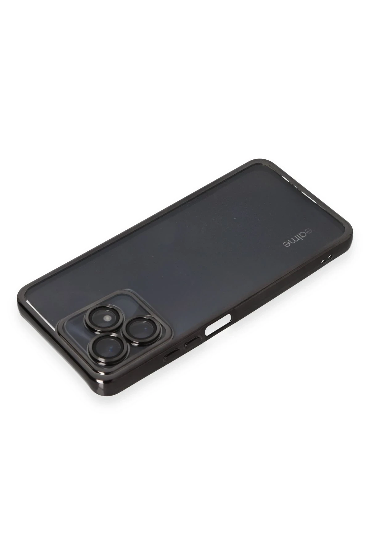 Newface Realme C53 Kılıf Razer Lensli Silikon - Siyah