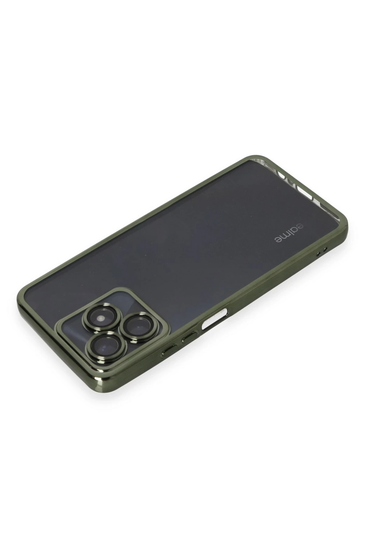 Newface Realme C53 Kılıf Razer Lensli Silikon - Yeşil