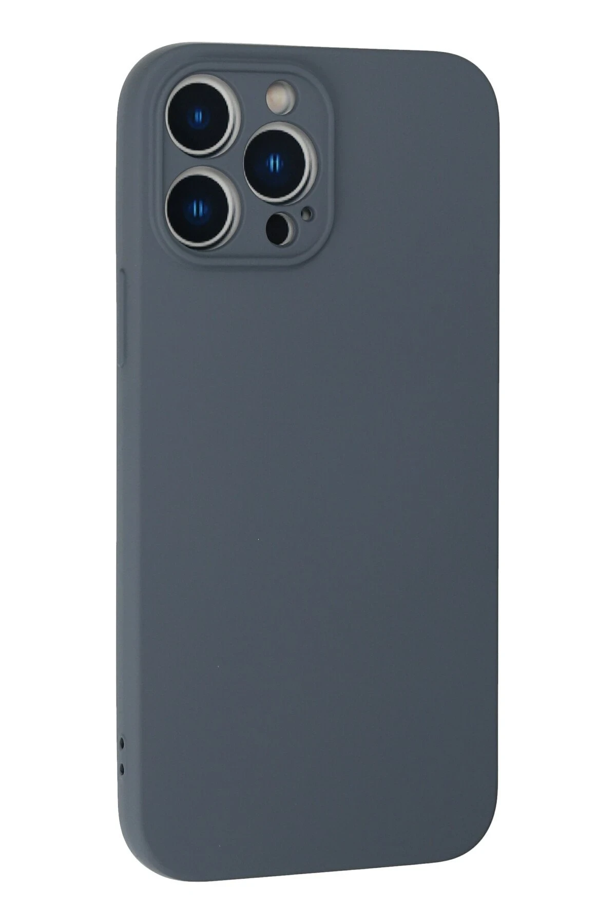 Newface iPhone 13 Pro Kılıf Nano içi Kadife Silikon - Gri