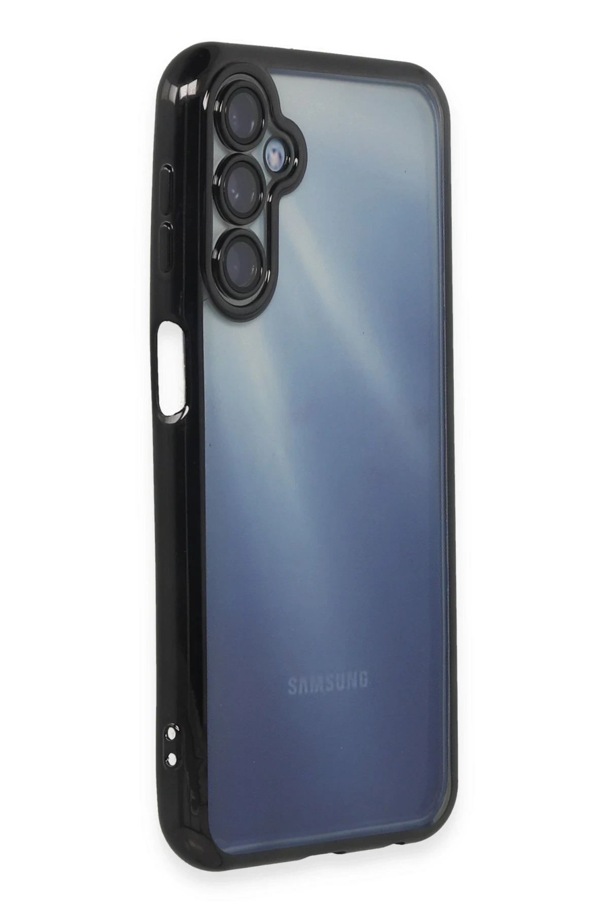 Newface Samsung Galaxy M34 5G Kılıf Razer Lensli Silikon - Siyah — görsel 2