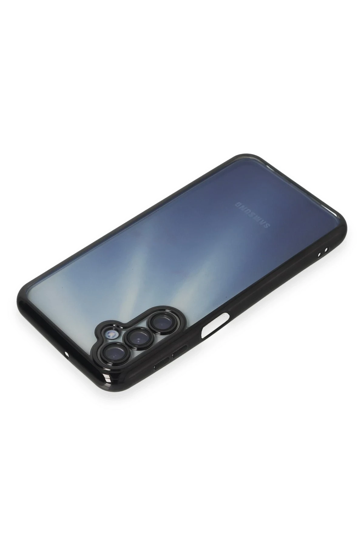 Newface Samsung Galaxy M34 5G Kılıf Razer Lensli Silikon - Siyah — görsel 3