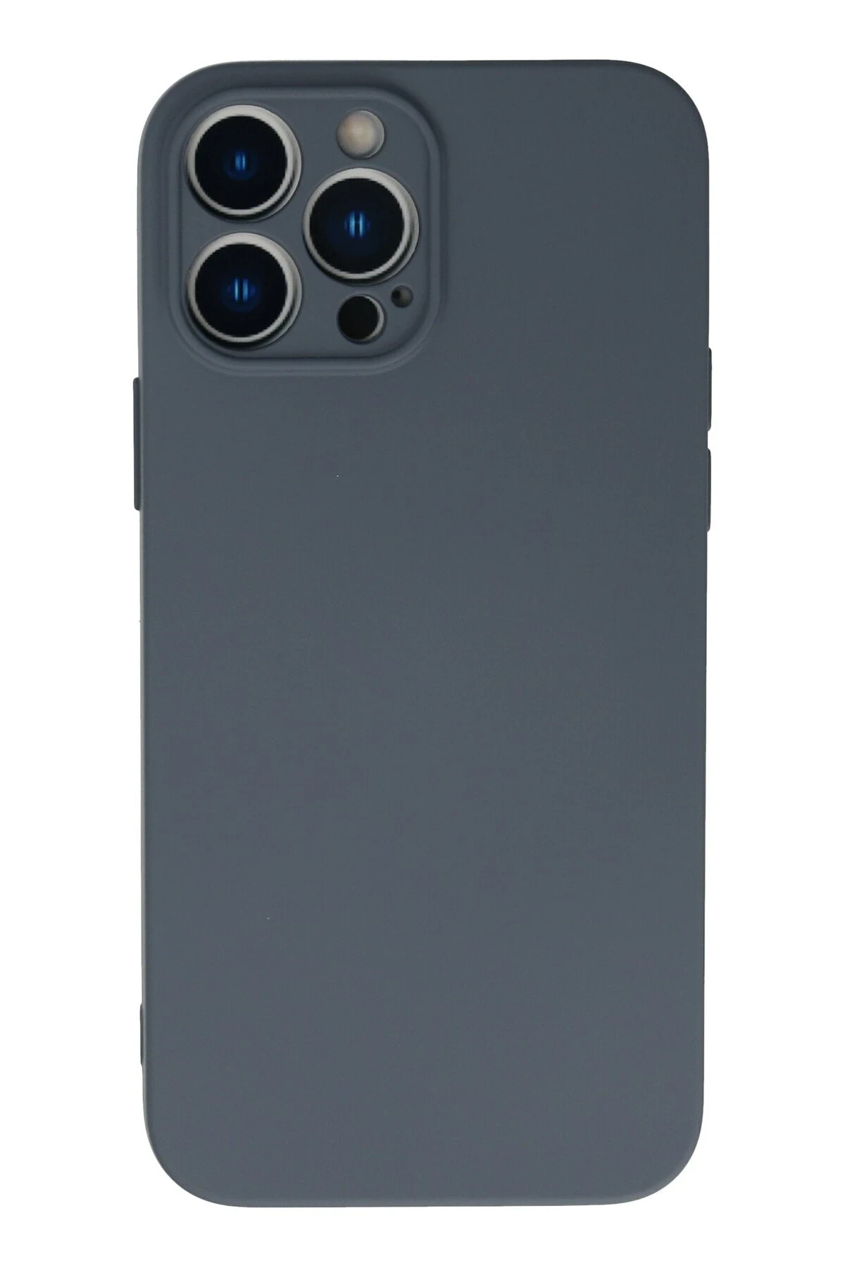 Newface iPhone 13 Pro Max Kılıf Nano içi Kadife Silikon - Gri