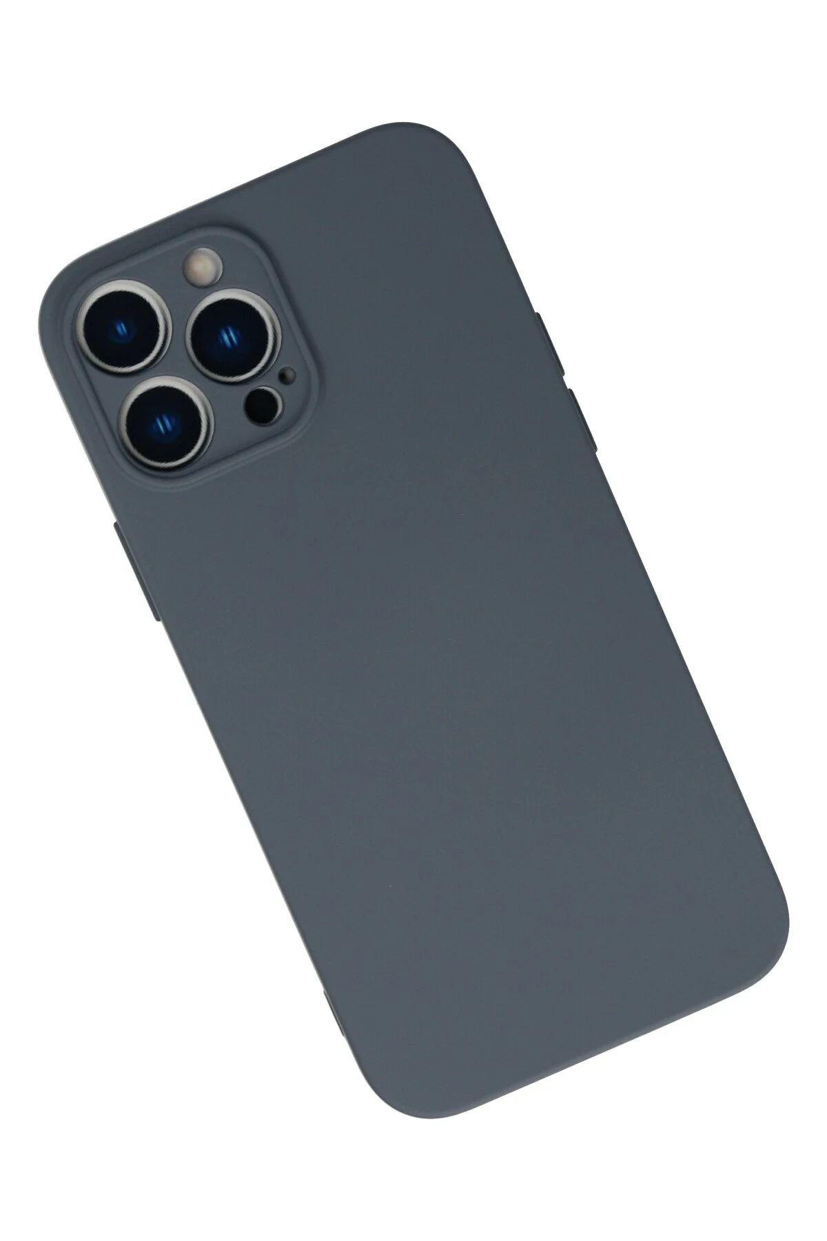 Newface iPhone 13 Pro Max Kılıf Nano içi Kadife Silikon - Gri