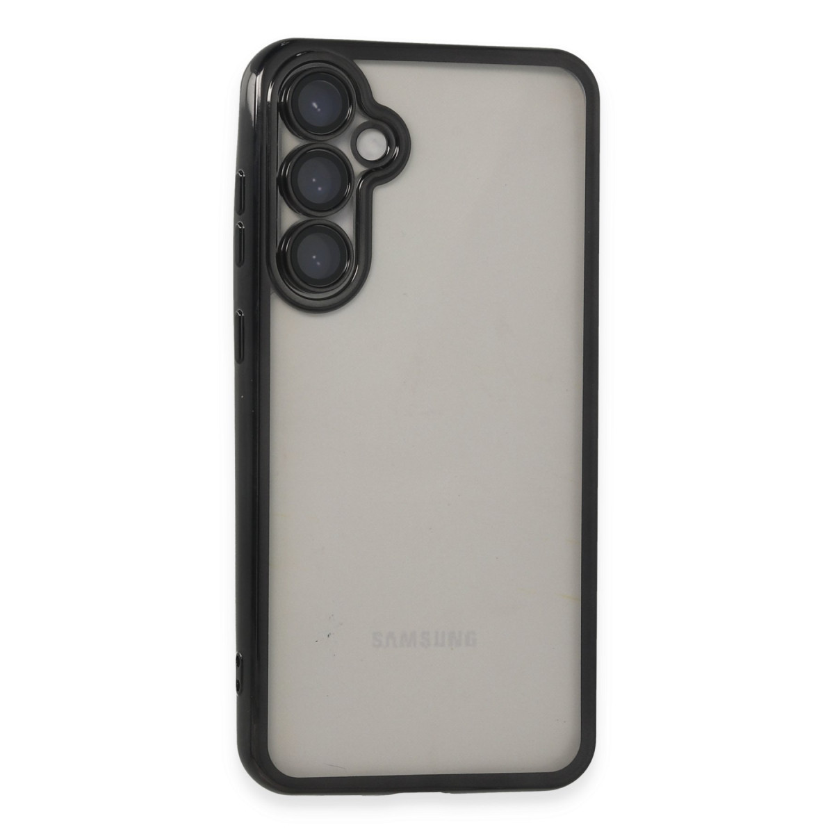 Newface Samsung Galaxy S23 FE Kılıf Razer Lensli Silikon - Siyah — görsel 9