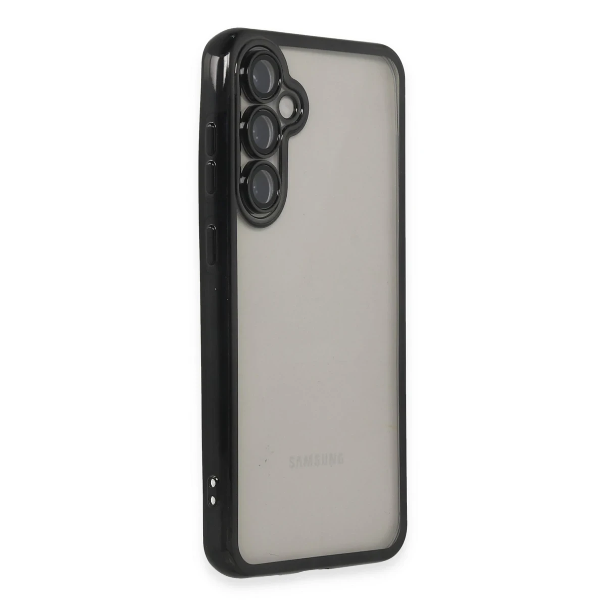 Newface Samsung Galaxy S23 FE Kılıf Razer Lensli Silikon - Siyah — görsel 6
