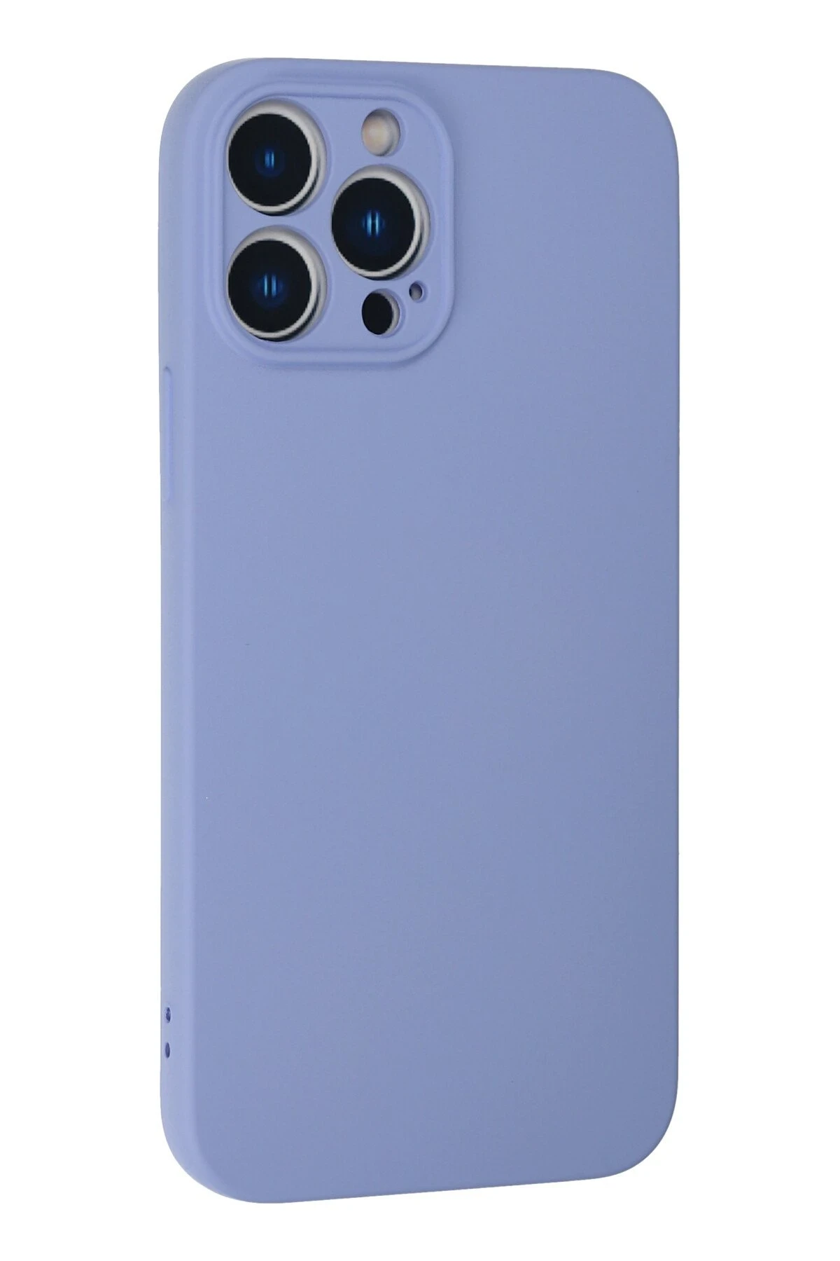 Newface iPhone 13 Pro Max Kılıf Nano içi Kadife Silikon - Lila