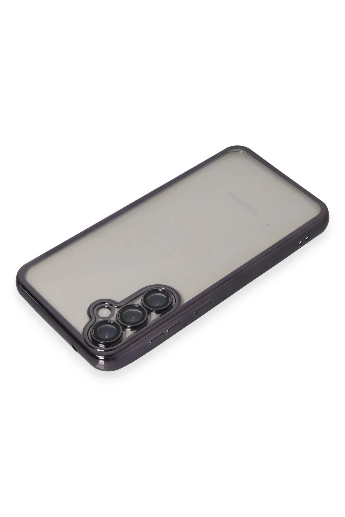 Newface Samsung Galaxy S23 FE Kılıf Razer Lensli Silikon - Mor